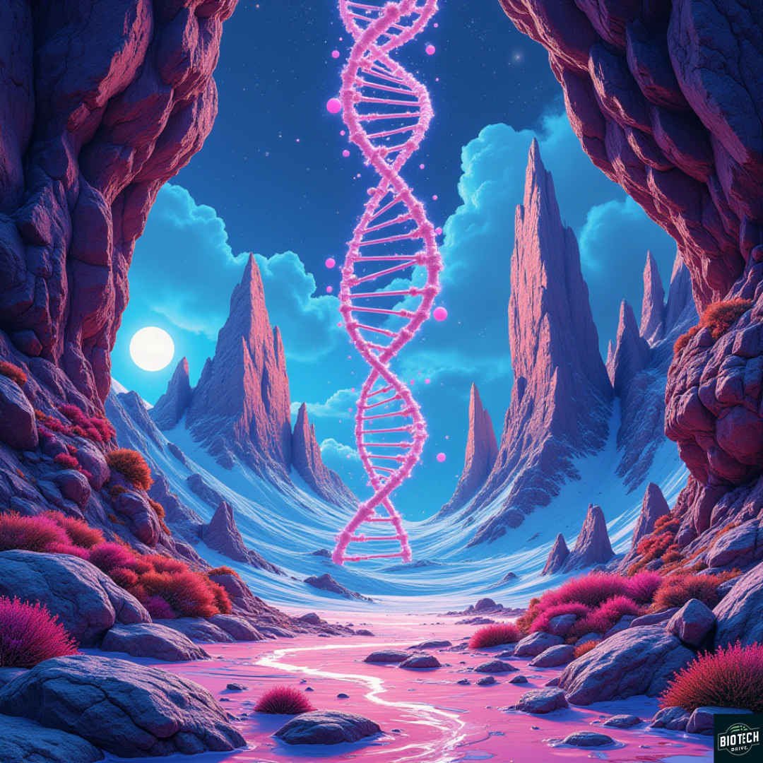 Celestial Helix DNA (NFT) - BioDigital Art