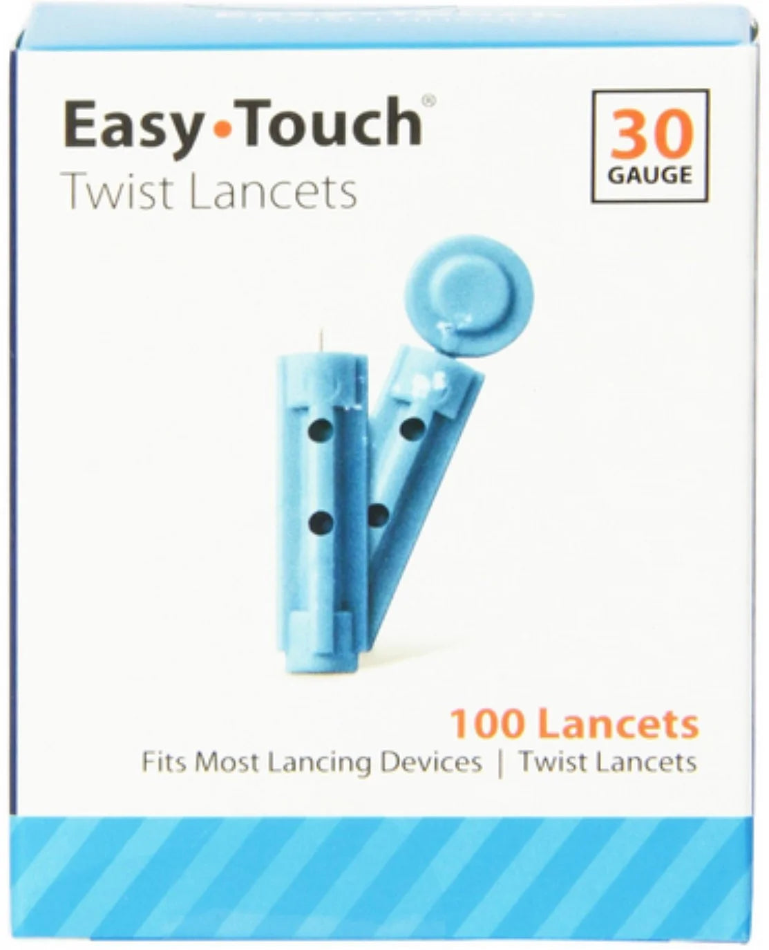 Twist Lancets 30 Gauge 100 Each (Pack of 6)
