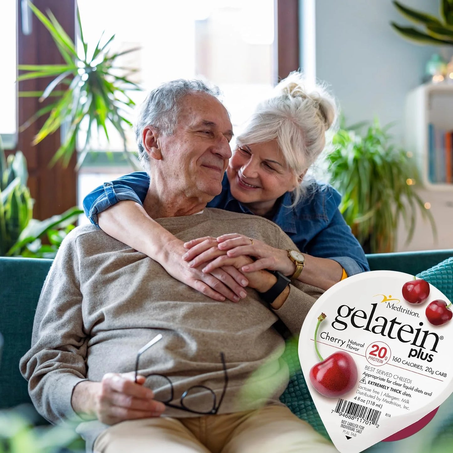 Gelatein plus Cherry: 20 Grams of Protein. Ideal for Clear Liquid Diets, Swallowing Difficulties, Dialysis and Oncology. Great Pre or Post-Workout Snack. (12 Pack)