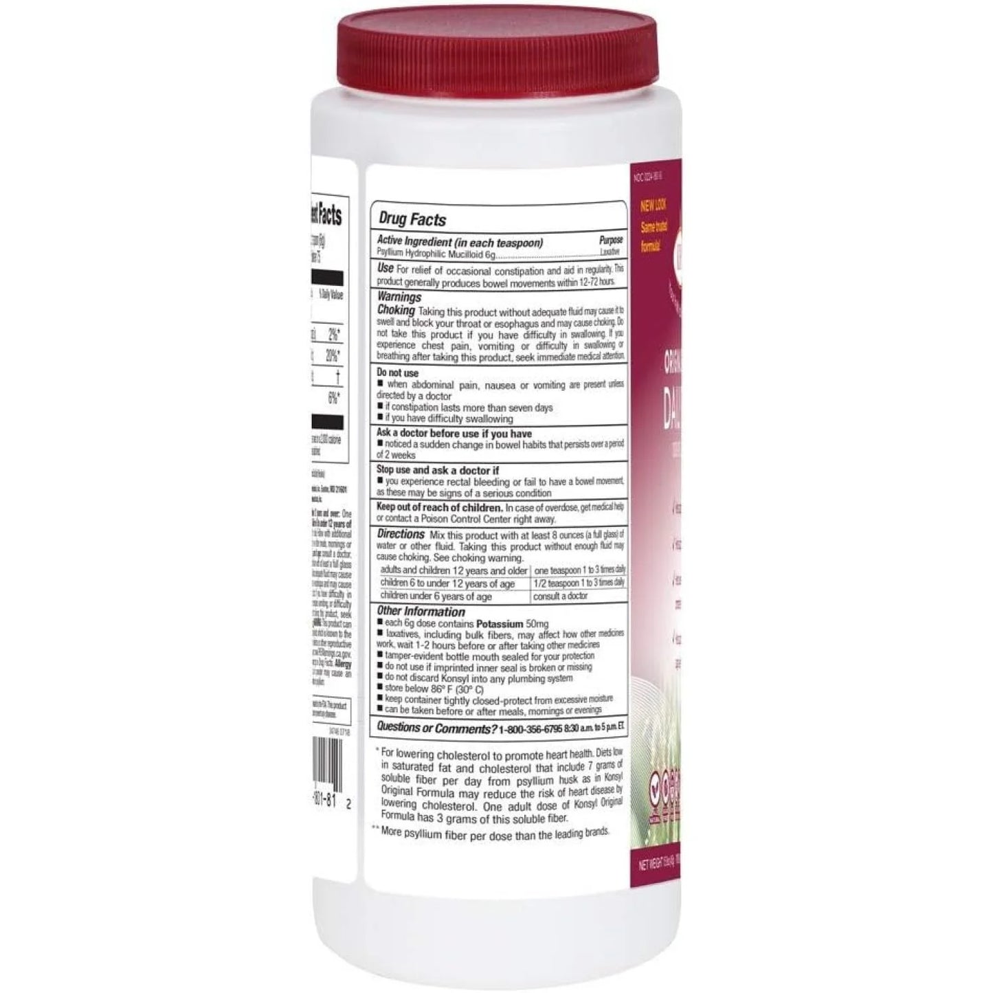 Original Formula Psyllium Fiber 14.2 Ounce (402 Gram)