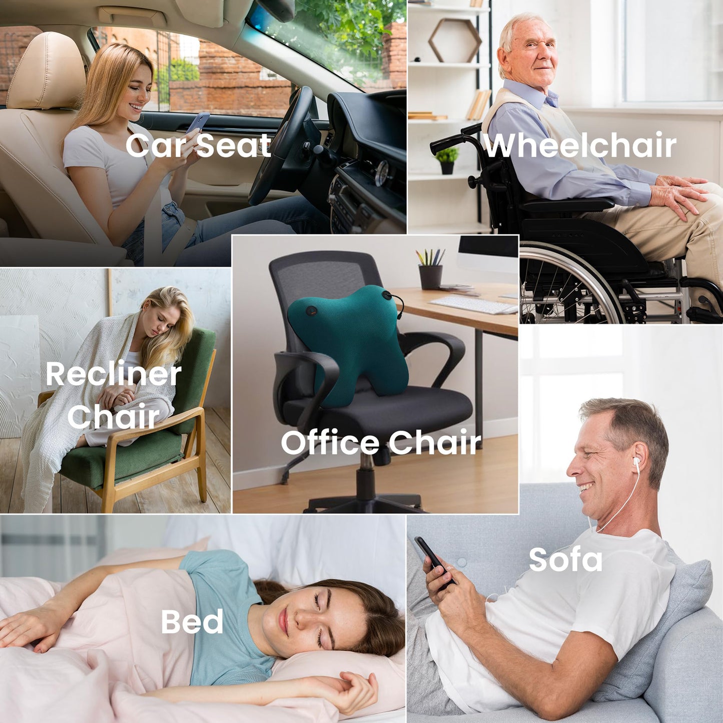 Ultimate Neck and Back Acupressure Massager Pillow - Perfect Full Body Relaxation Gift!