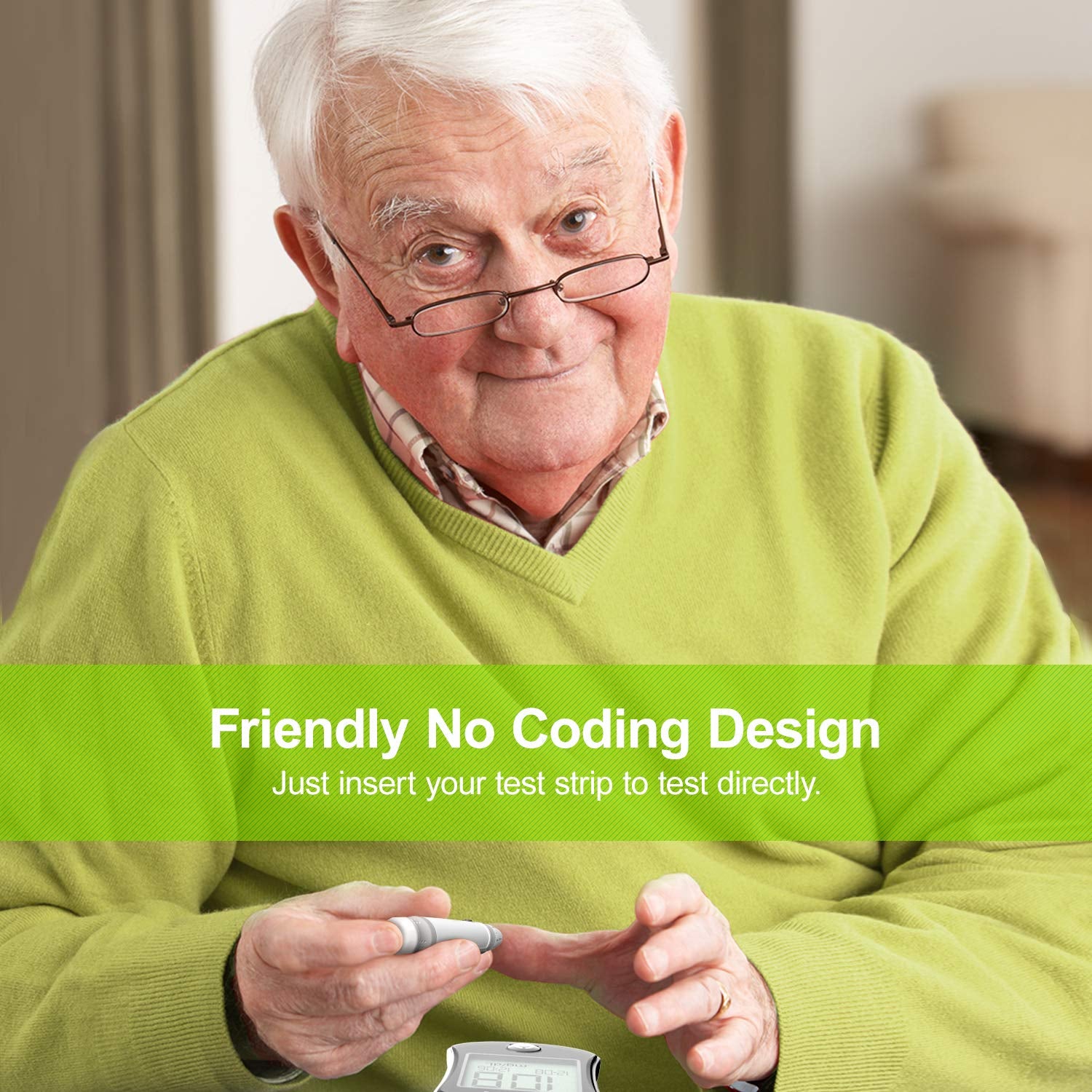 205 PC Kit Prueba Diabetes Medidor De Azucar Sistema Monitor Glucosa En Sangre