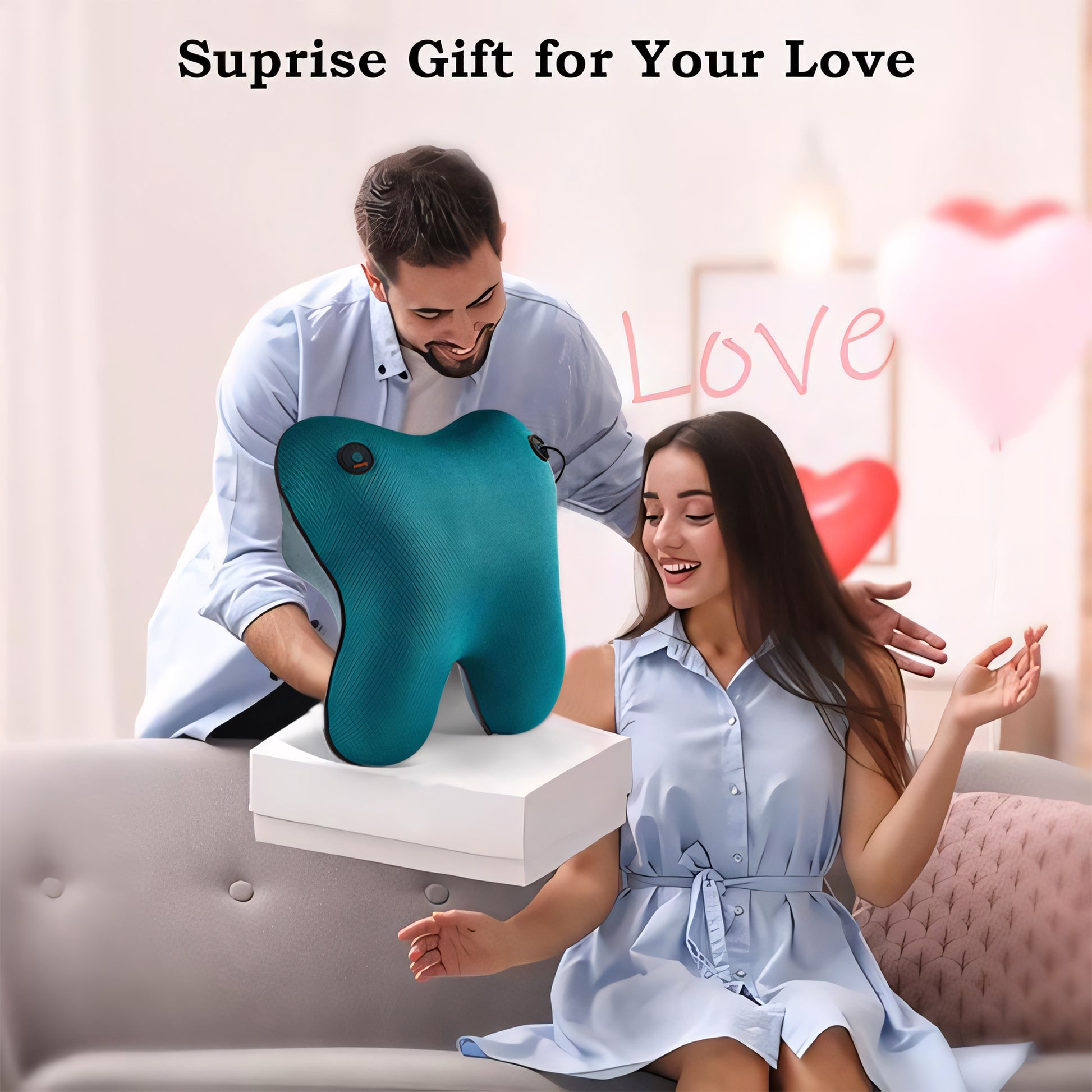 Ultimate Neck and Back Acupressure Massager Pillow - Perfect Full Body Relaxation Gift!