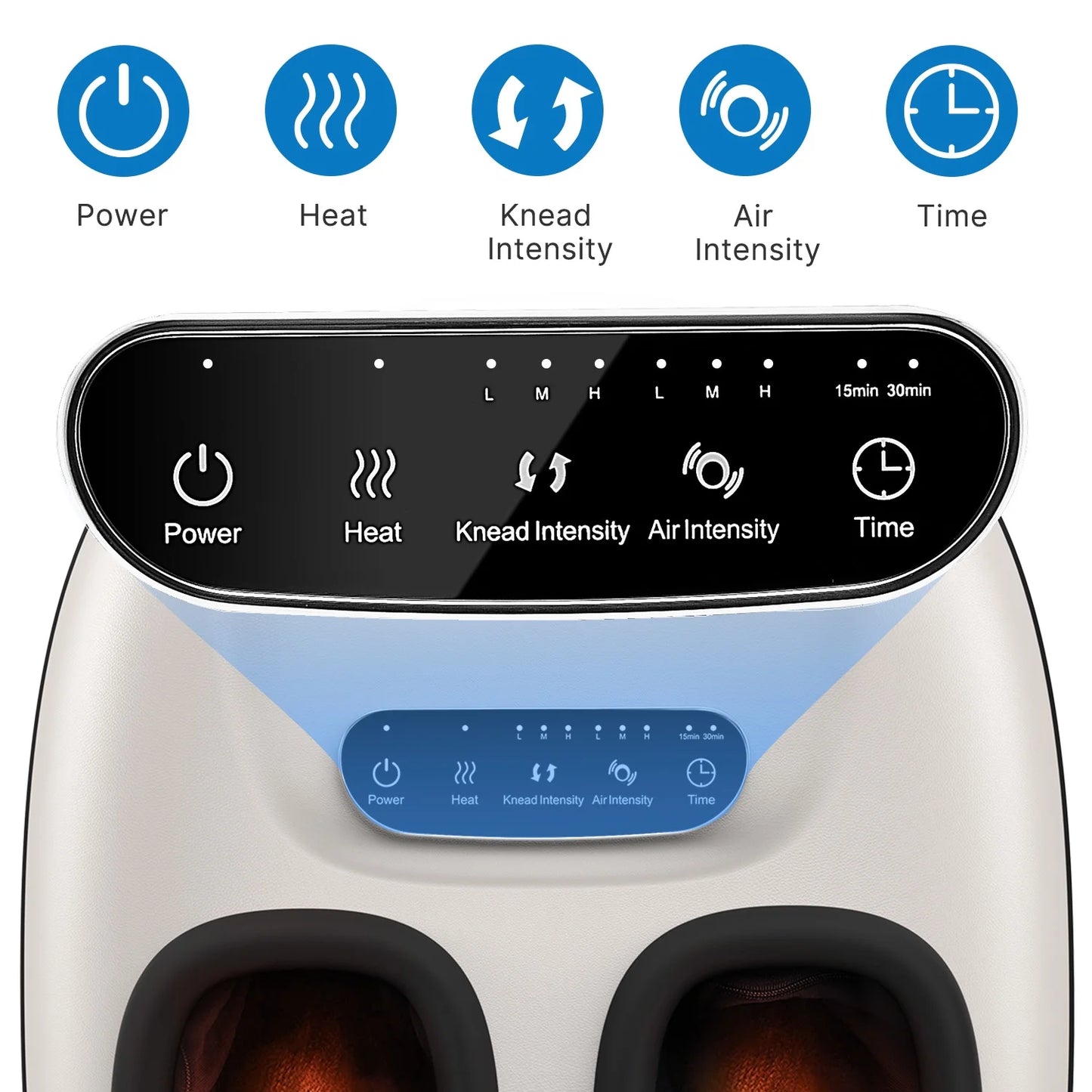 Relaxing Foot Massager with Heat - Perfect for Tired Feet & Improved Blood Circulation, Fits Up to Size 11, Ideal Gift!