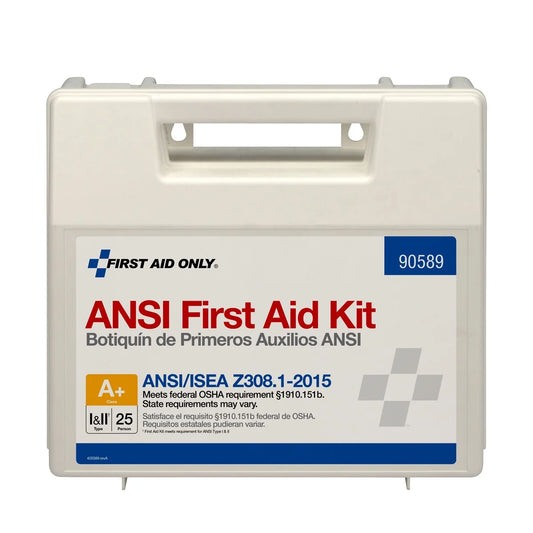 25 Person ANSI A+ First Aid Kit, Plastic