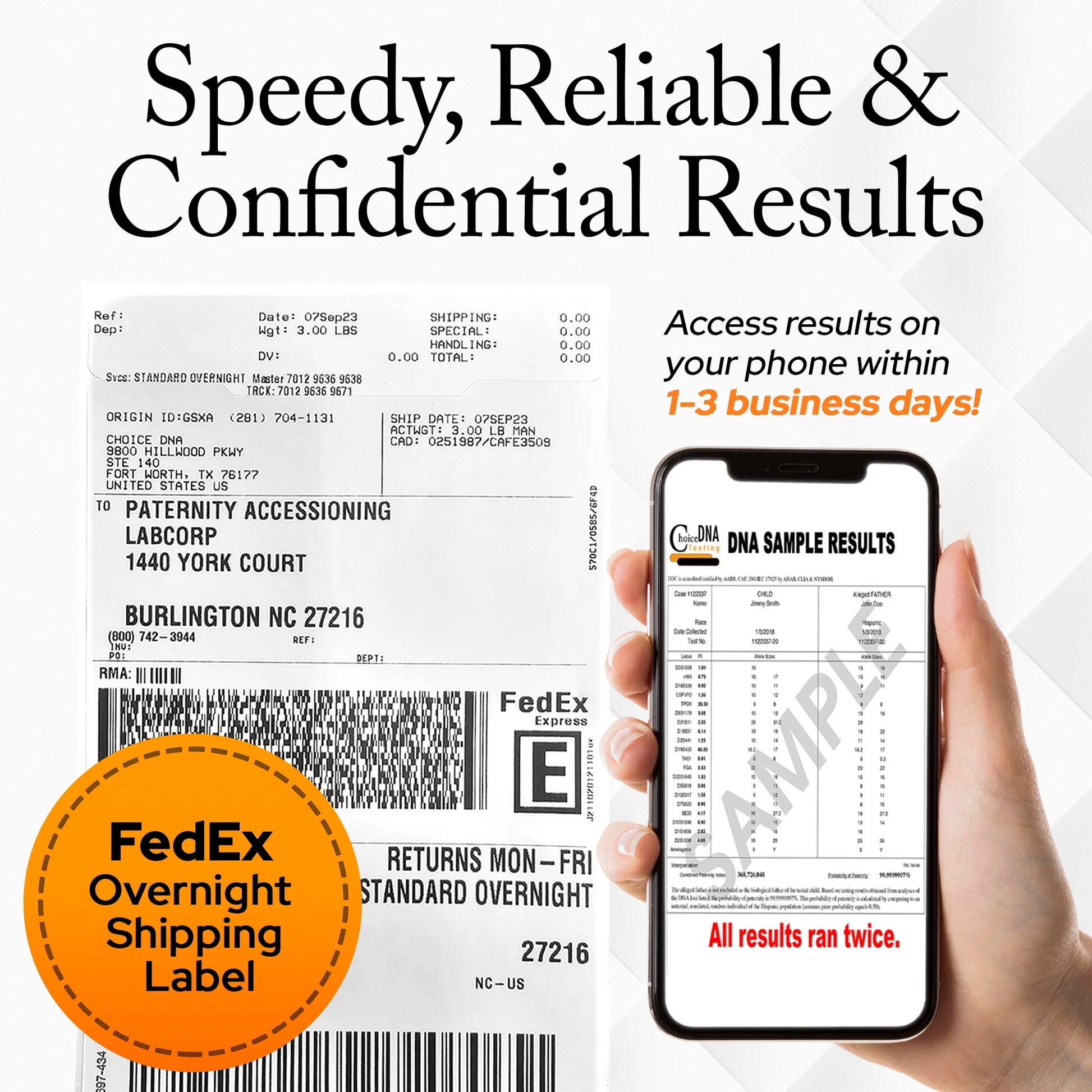 Choice DNA Lab Home Paternity DNA Test Kit