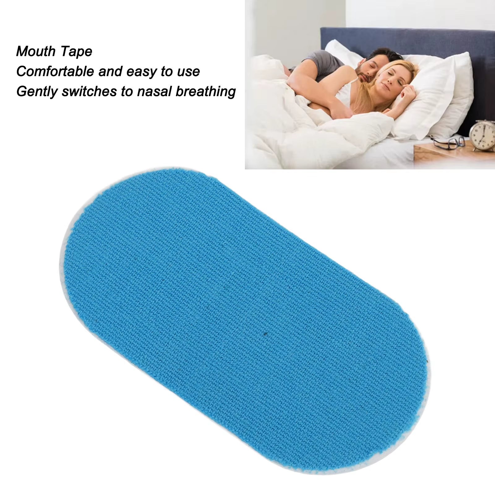 60 Pcs Lemon Flavored Mouth Tape for Snore Reduction - Gentle Elastic Strips for Promoting Nose Breathing During Sleep
