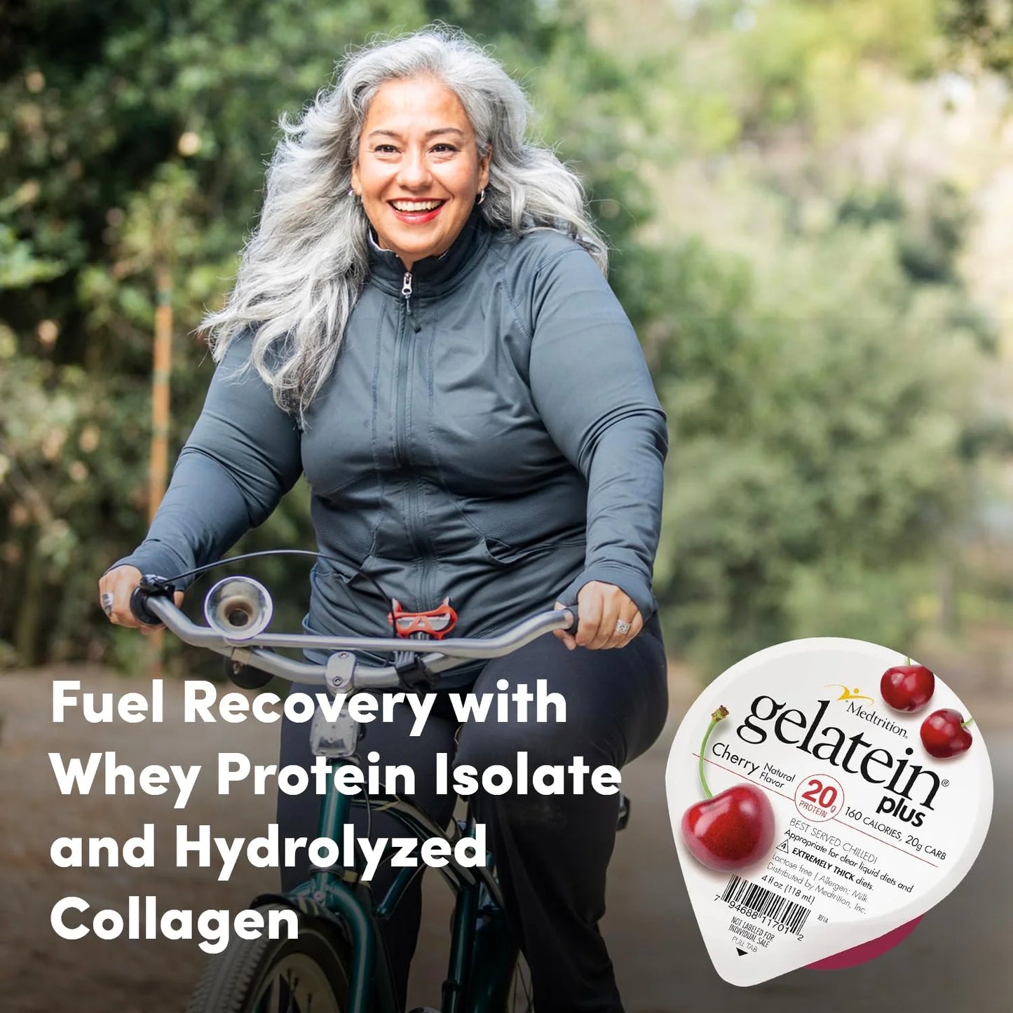 Gelatein plus Cherry: 20 Grams of Protein. Ideal for Clear Liquid Diets, Swallowing Difficulties, Dialysis and Oncology. Great Pre or Post-Workout Snack. (12 Pack)