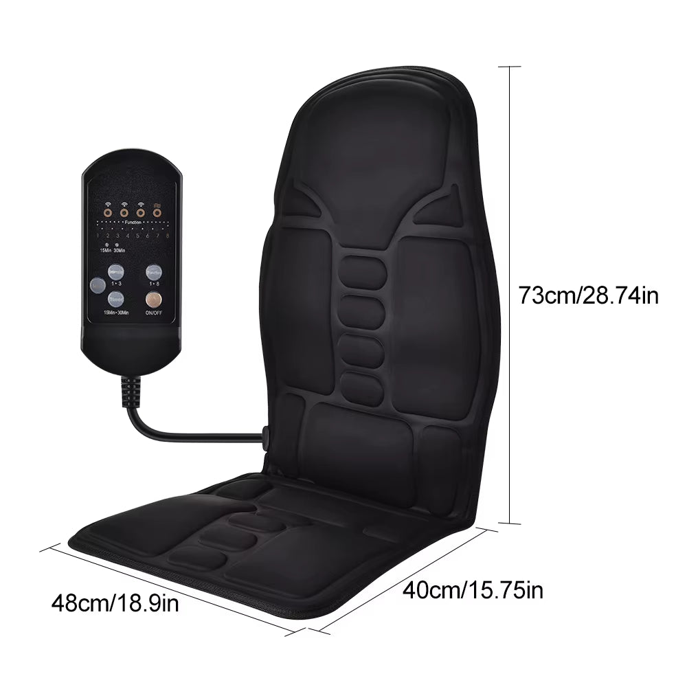 Ultimate Full-Body Infrared Heated Massage Cushion for Unmatched Relaxation at Home, Office & On-the-Go!