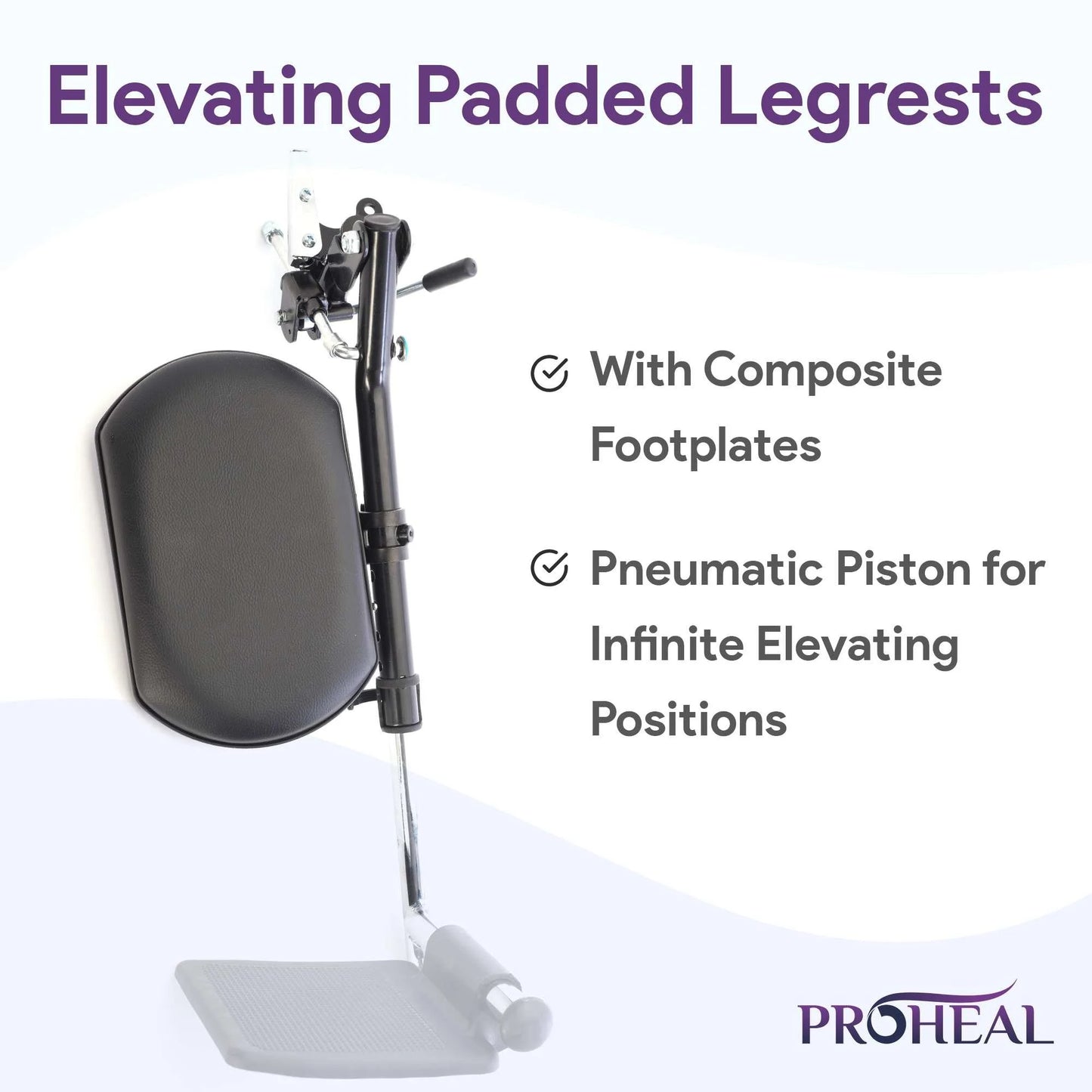 Wheelchair with Removable Full Arms, Elevating Leg Rests, 20" Seat