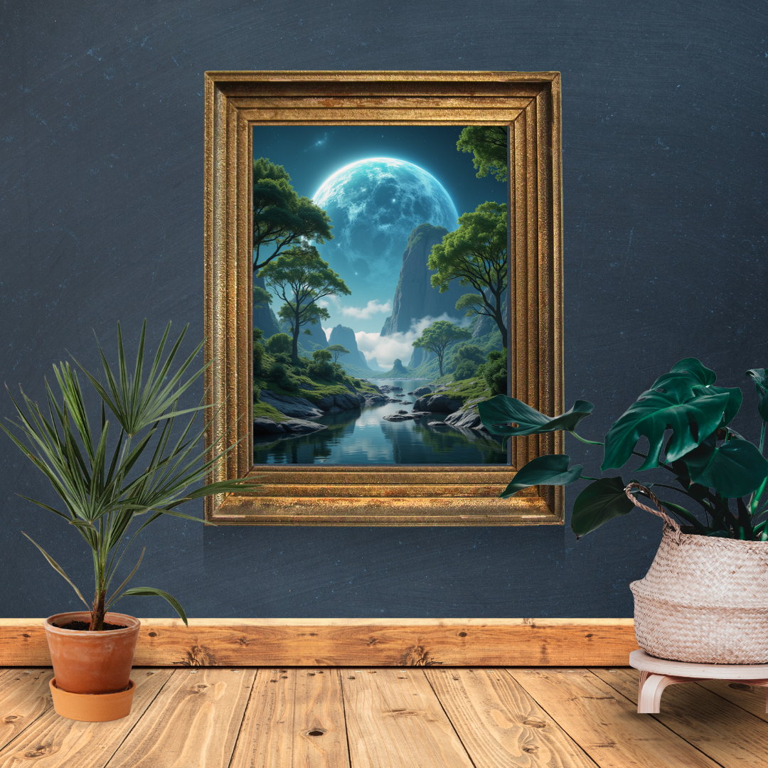 Moonlit River NFT – (BioDigital Art)