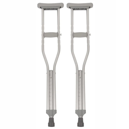 Push-Button Crutches, Chrome, Youth Size