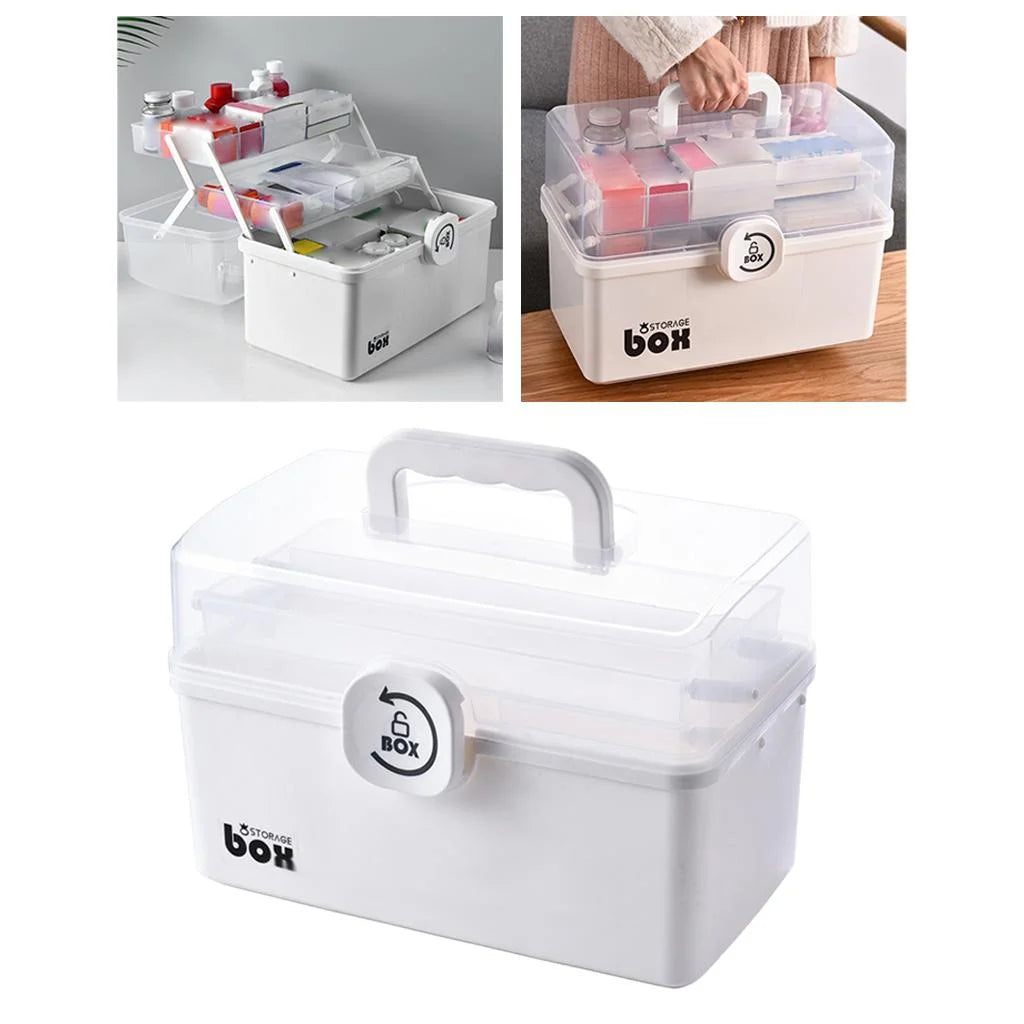 Portable First Aid Box, Storage First Aid White