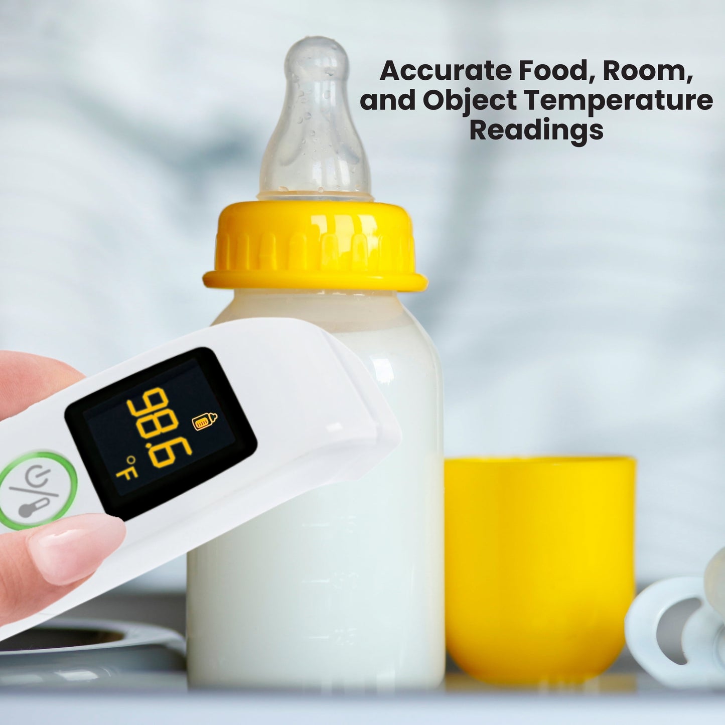 Professional Non-Contact Forehead Thermometer with Distance Sensor, Medication Reminders, and Memory Recall Features