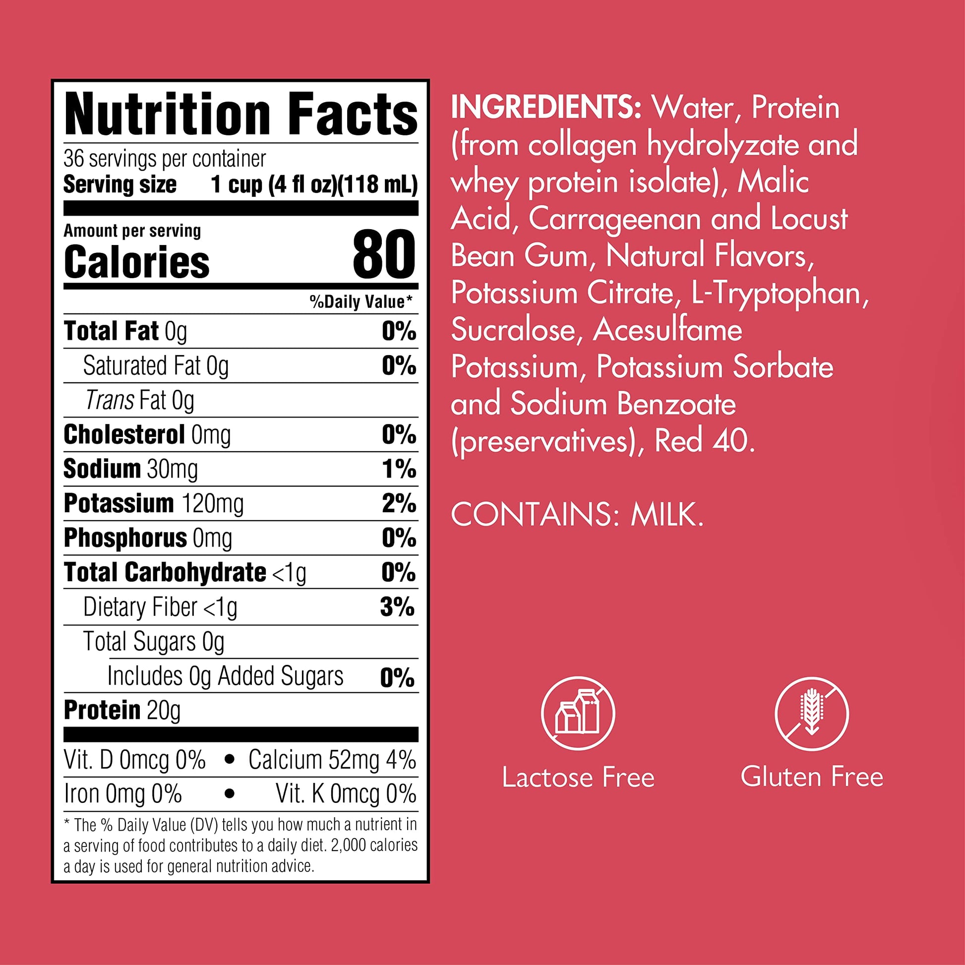 Gelatein Fruit Punch: 20 Grams of Protein. Sugar Free. Ideal for Clear Liquid Diets, Swallowing Difficulties, Bariatric, Dialysis and Oncology. Great Pre or Post-Workout Snack. (12 Pack)