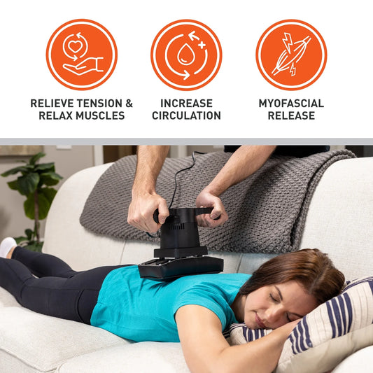 Therapeutic Variable Speed Professional Vibrating Massager for Pain & Aching Muscle Relief – High-Powered, Effective, Chiropractic Myofascial Release Tool & Trigger Point Therapy