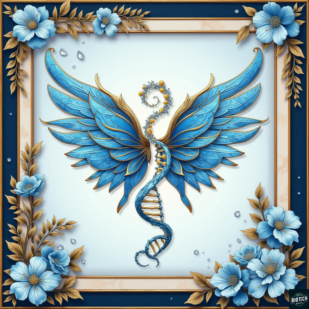 Flying DNA - NFT : BioDigital Art