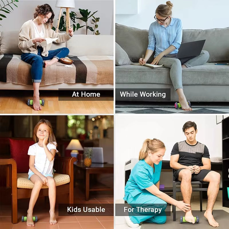 Ultimate Foot Massager & Yoga Massage Ball Set for Muscle Relaxation and Plantar Fascia Relief - Perfect for Sports and Fitness!