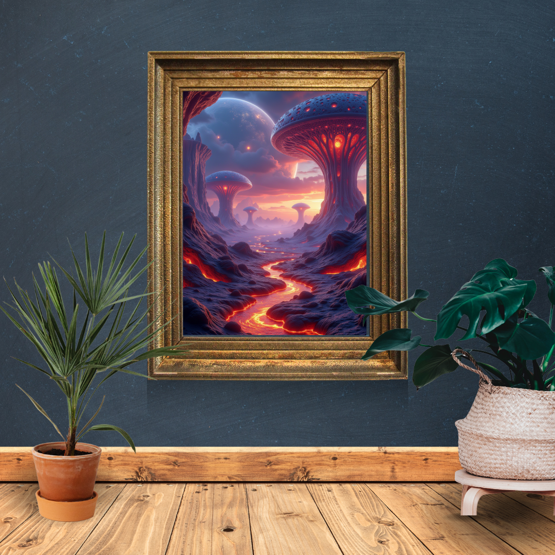 Luminous Alien Biome (NFT) – BioDigital Art