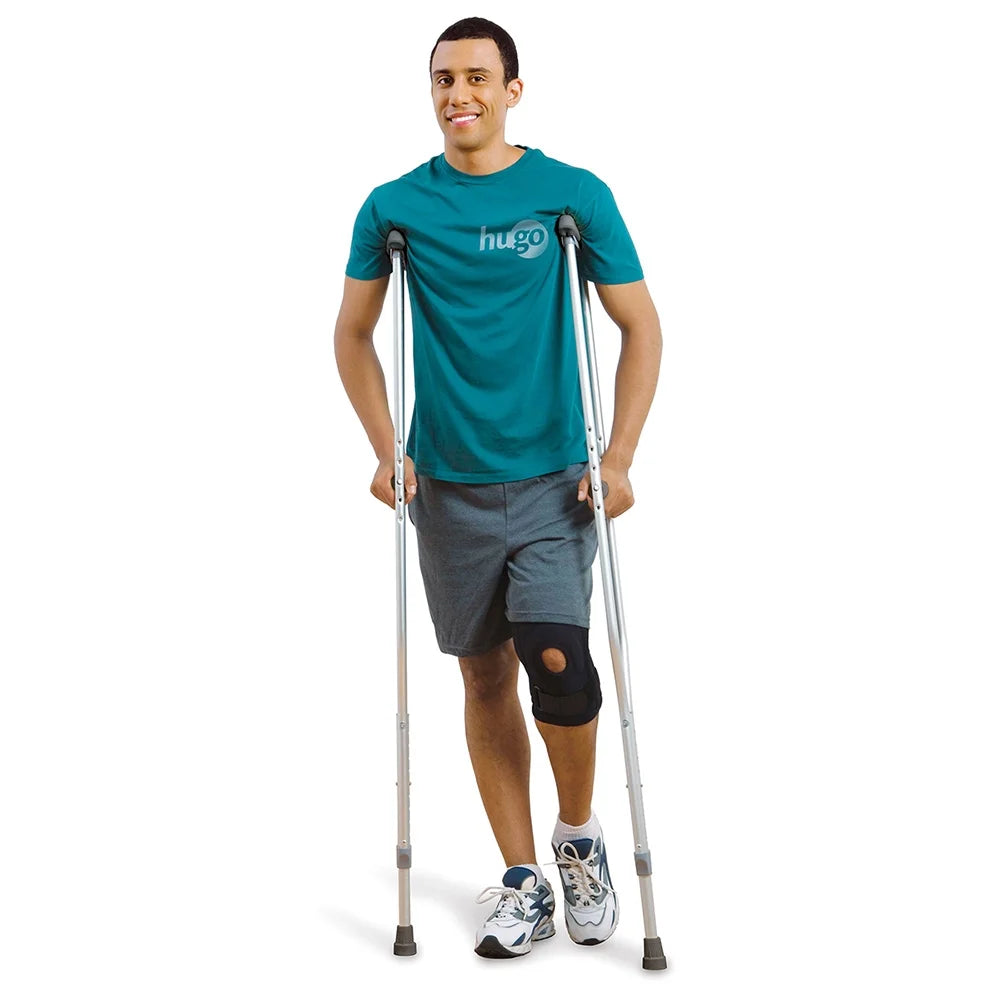 Lightweight Adjustable Aluminum Crutches, Adult, 5'2" to 5'10"