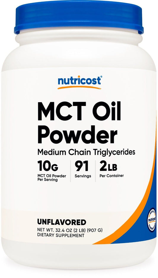 Nutricost MCT Oil Powder 2LBS (32Oz) - Great for Ketosis and Ketogenic Diets