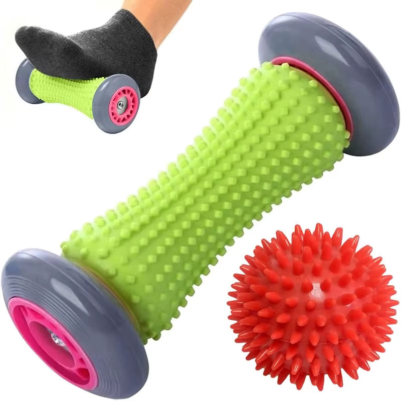 Ultimate Foot Massager & Yoga Massage Ball Set for Muscle Relaxation and Plantar Fascia Relief - Perfect for Sports and Fitness!