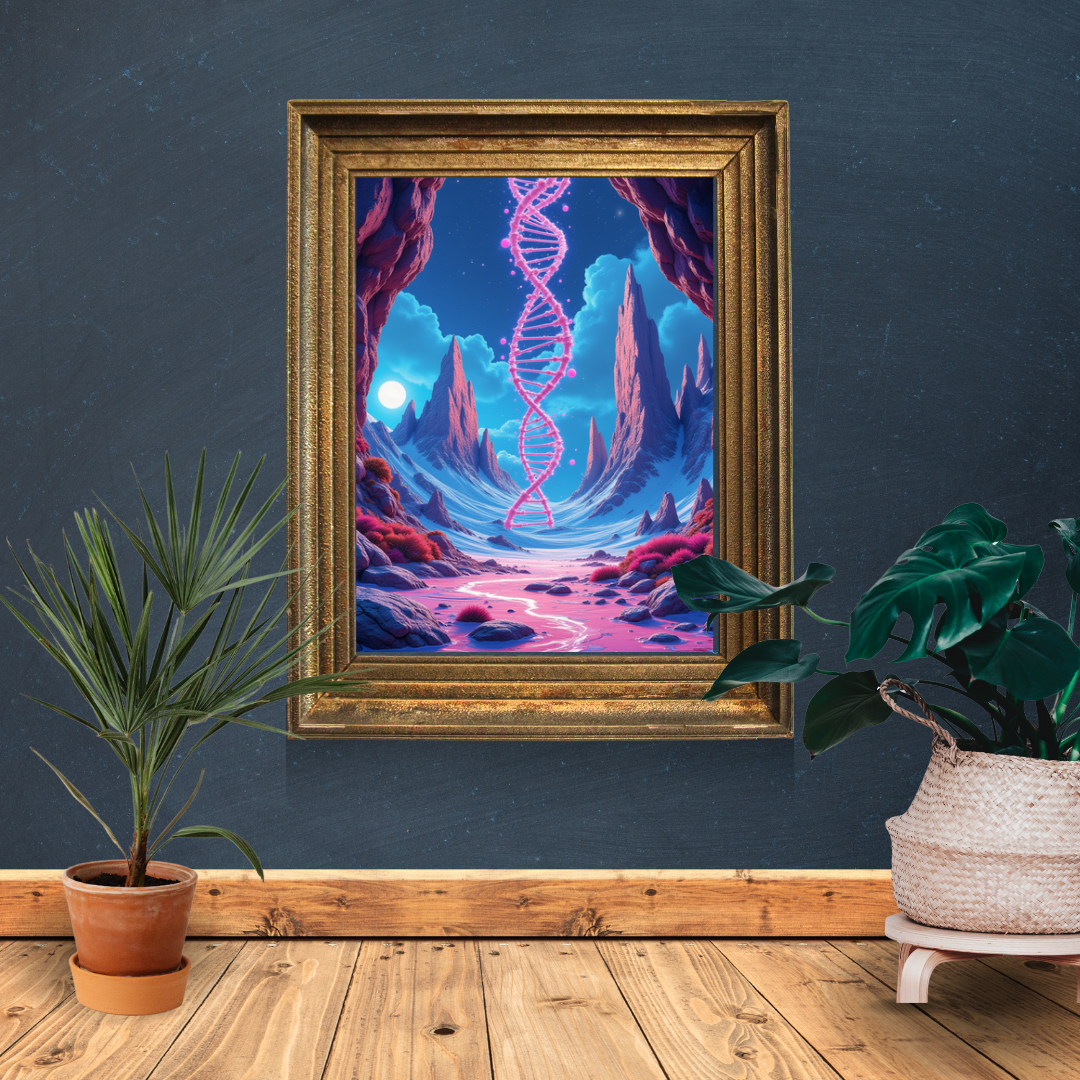 Celestial Helix DNA (NFT) - BioDigital Art