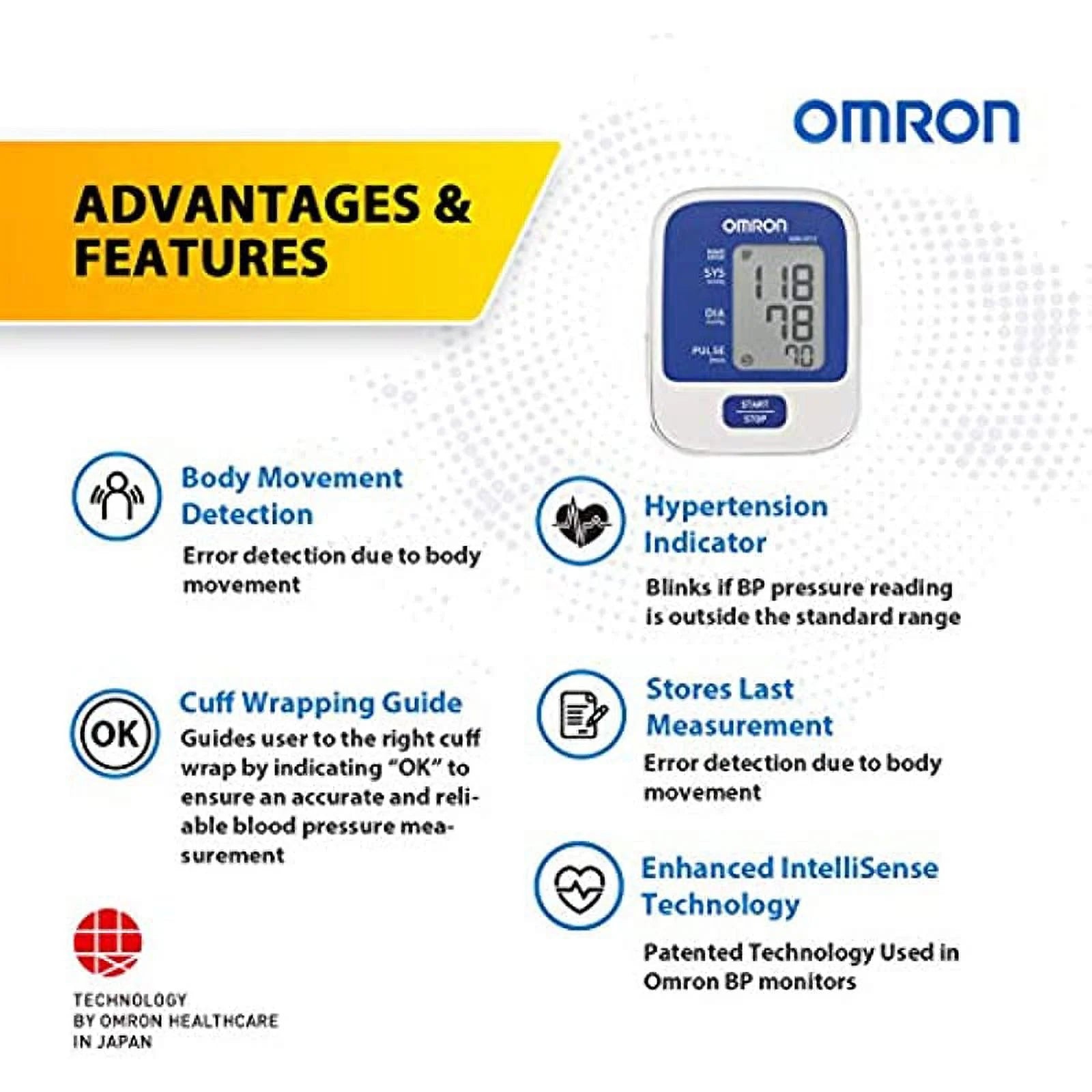 HEM 8712 Advanced Home Blood Pressure Monitoring System