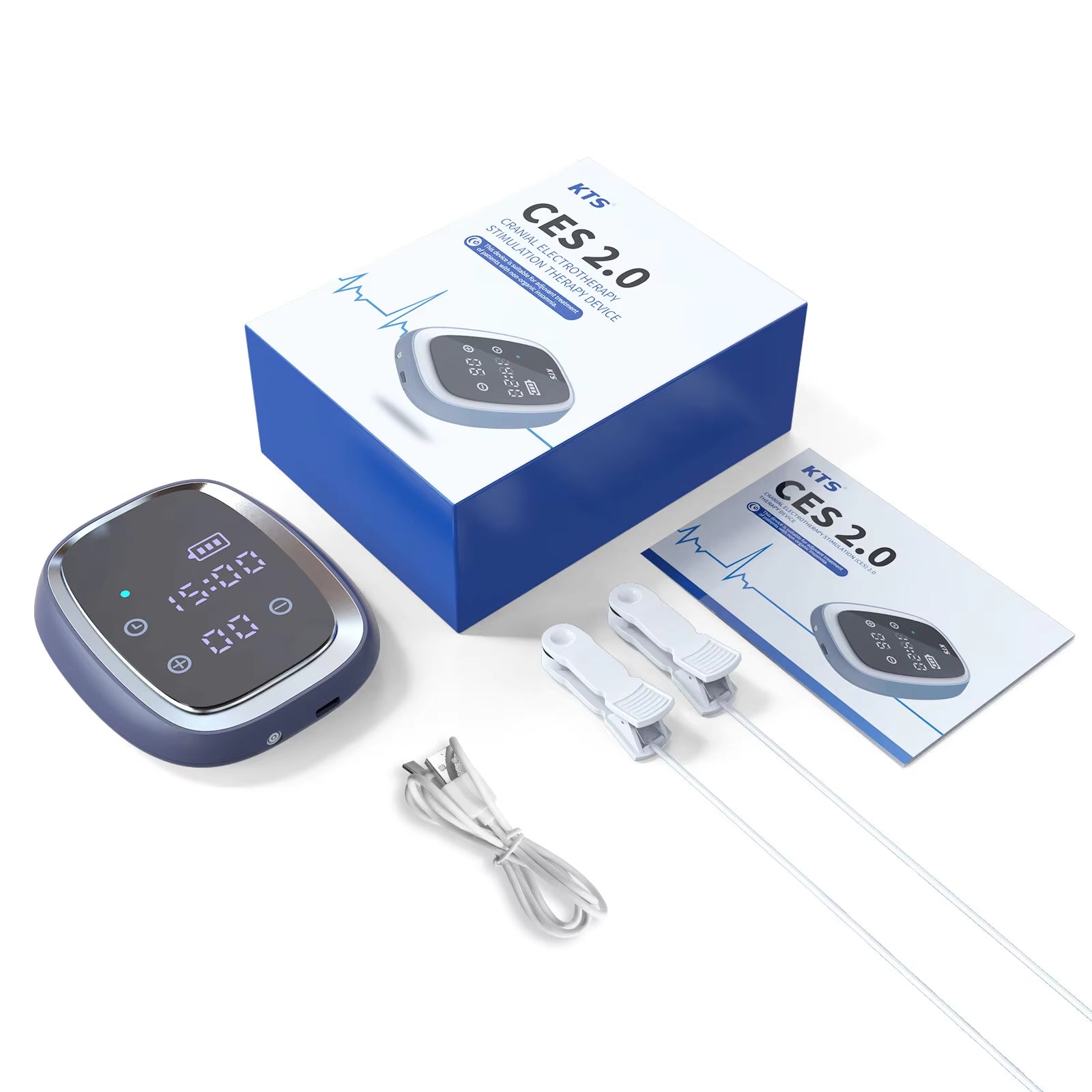 Rechargeable Sleep Aid Device - CES Therapy Ear Clip for Fast Sleep & Anxiety Relief