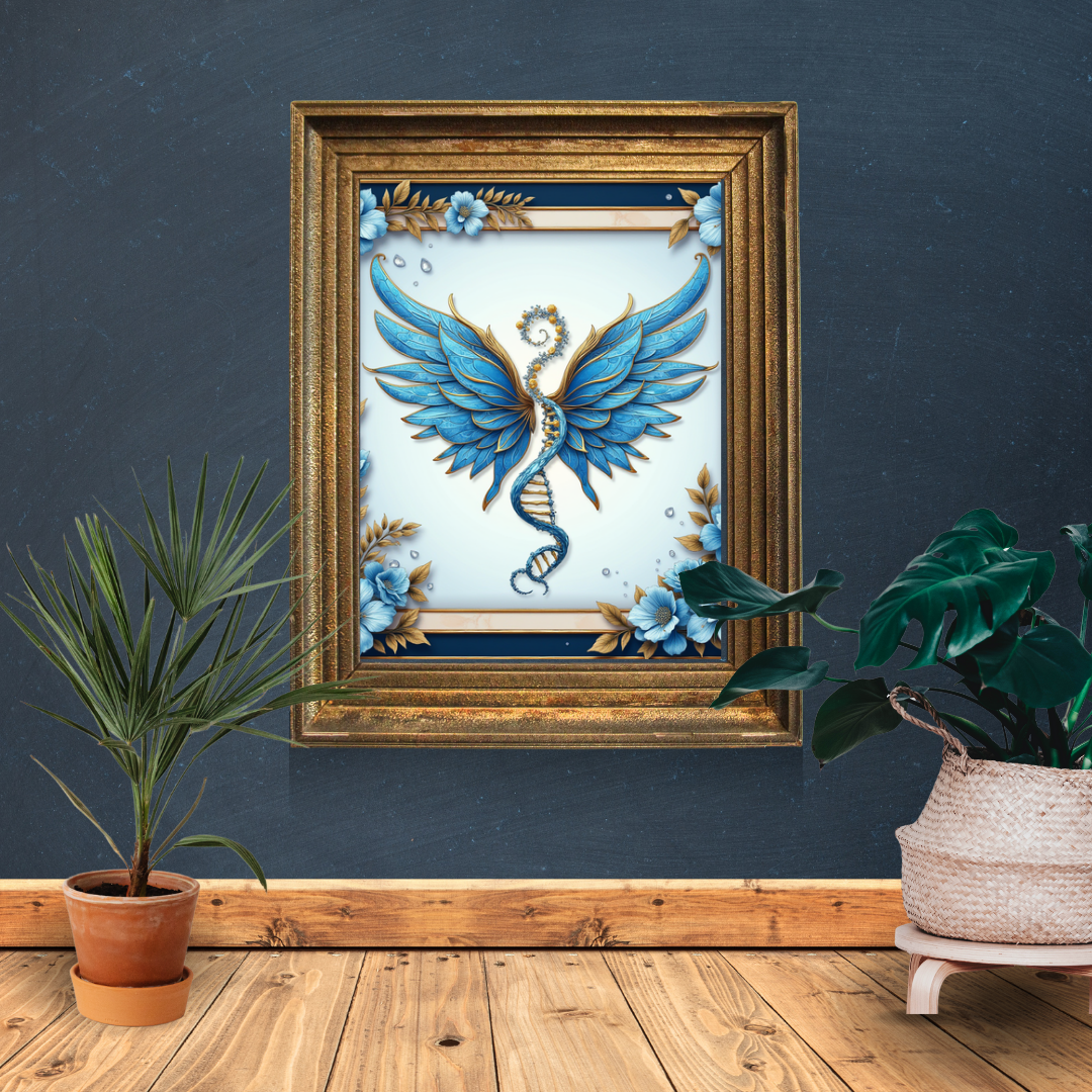 Flying DNA - NFT : BioDigital Art