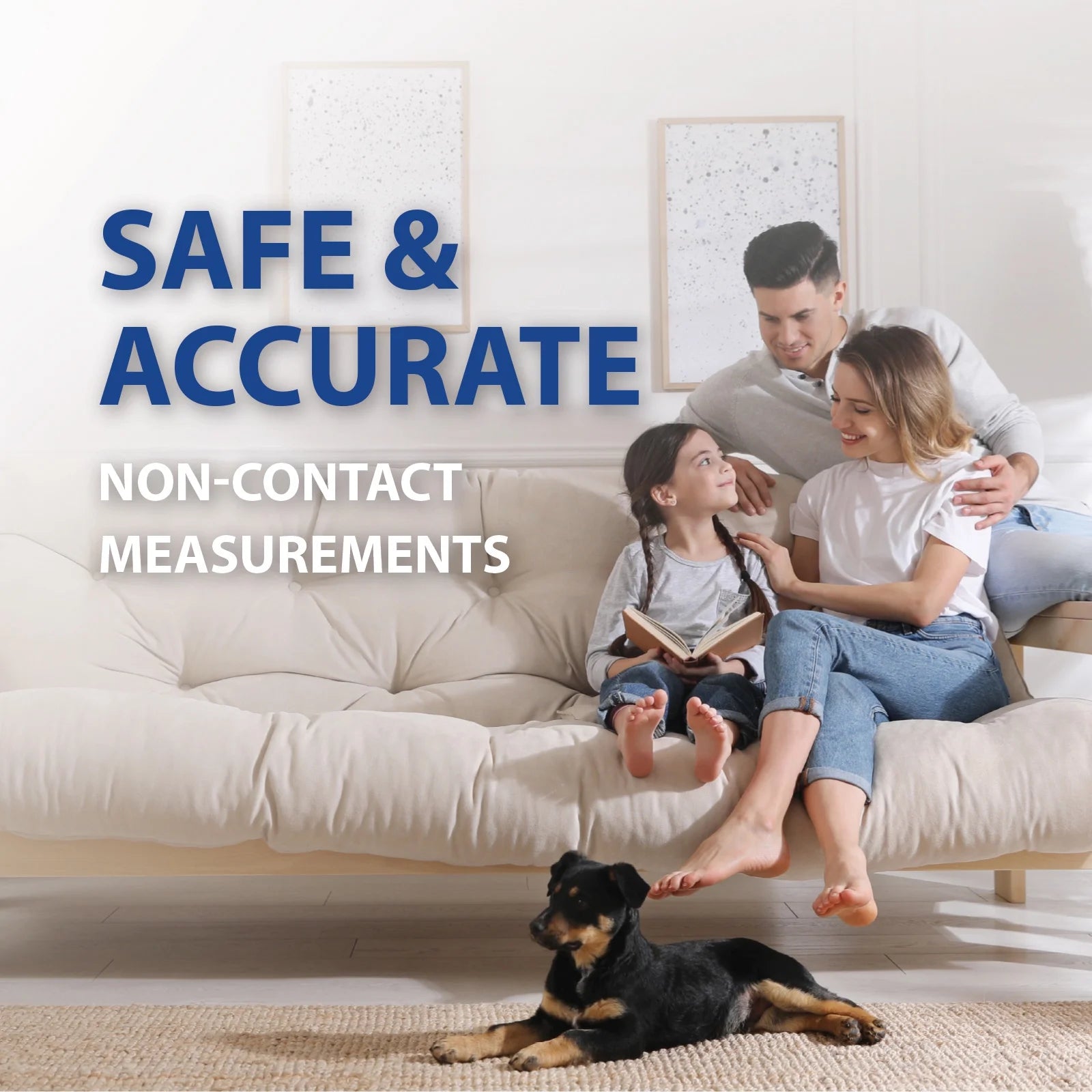 Professional Non-Contact Infrared Thermometer for Precise Fever Assessment in Adults and Children