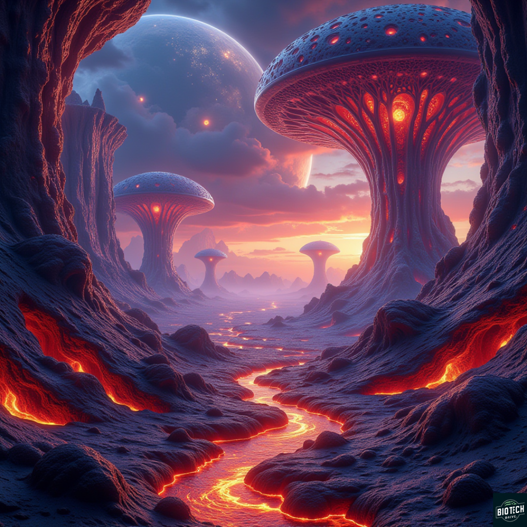 Luminous Alien Biome (NFT) – BioDigital Art