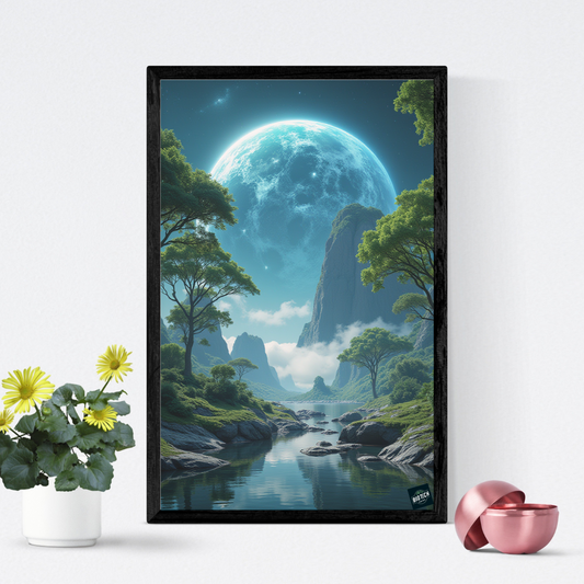 Moonlit River NFT – (BioDigital Art)