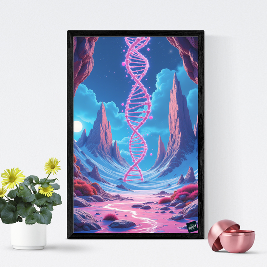 Celestial Helix DNA (NFT) - BioDigital Art