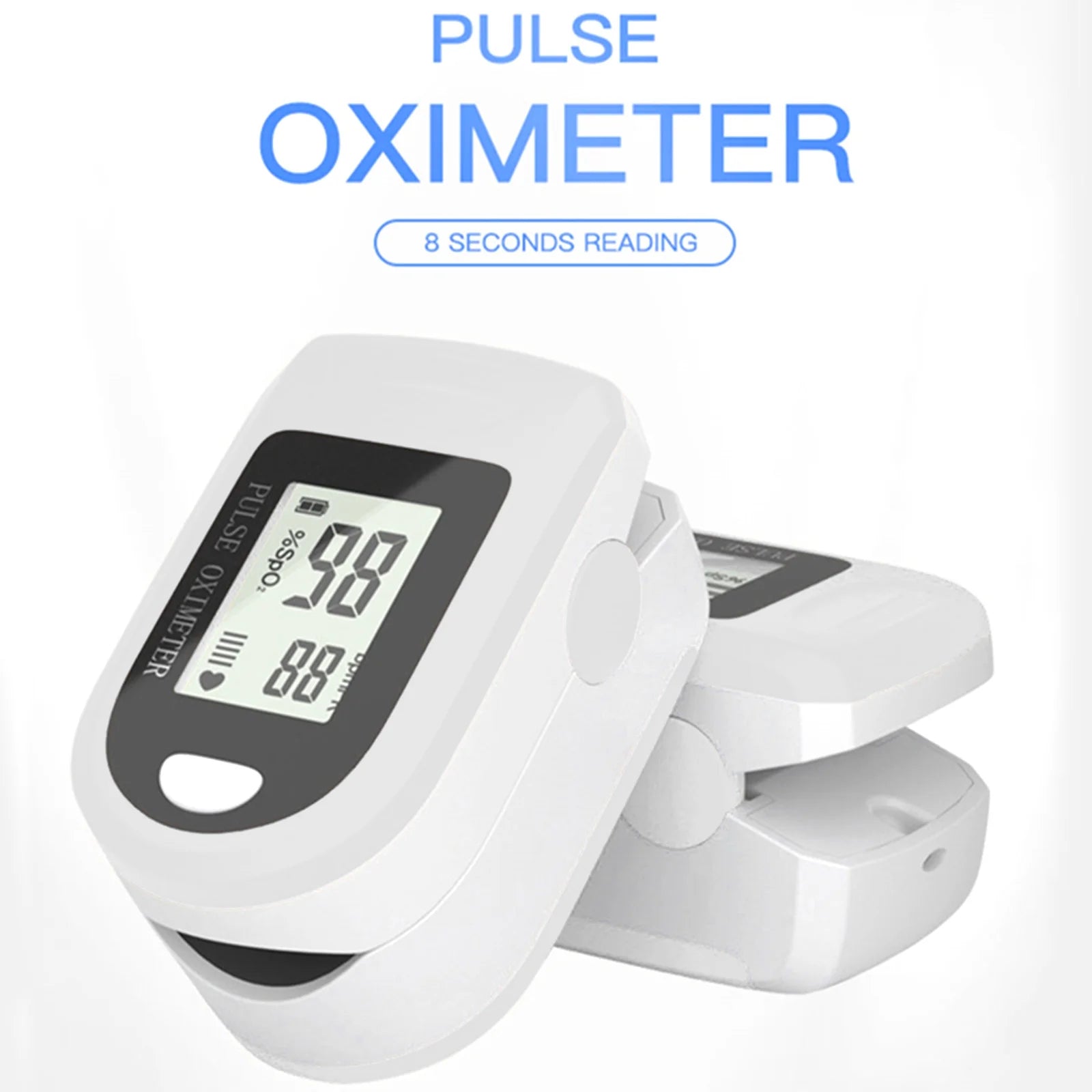 Pulse Oximeter Fingertip, Finger Pulse Oximeter Saturation with Pulse Monitor 