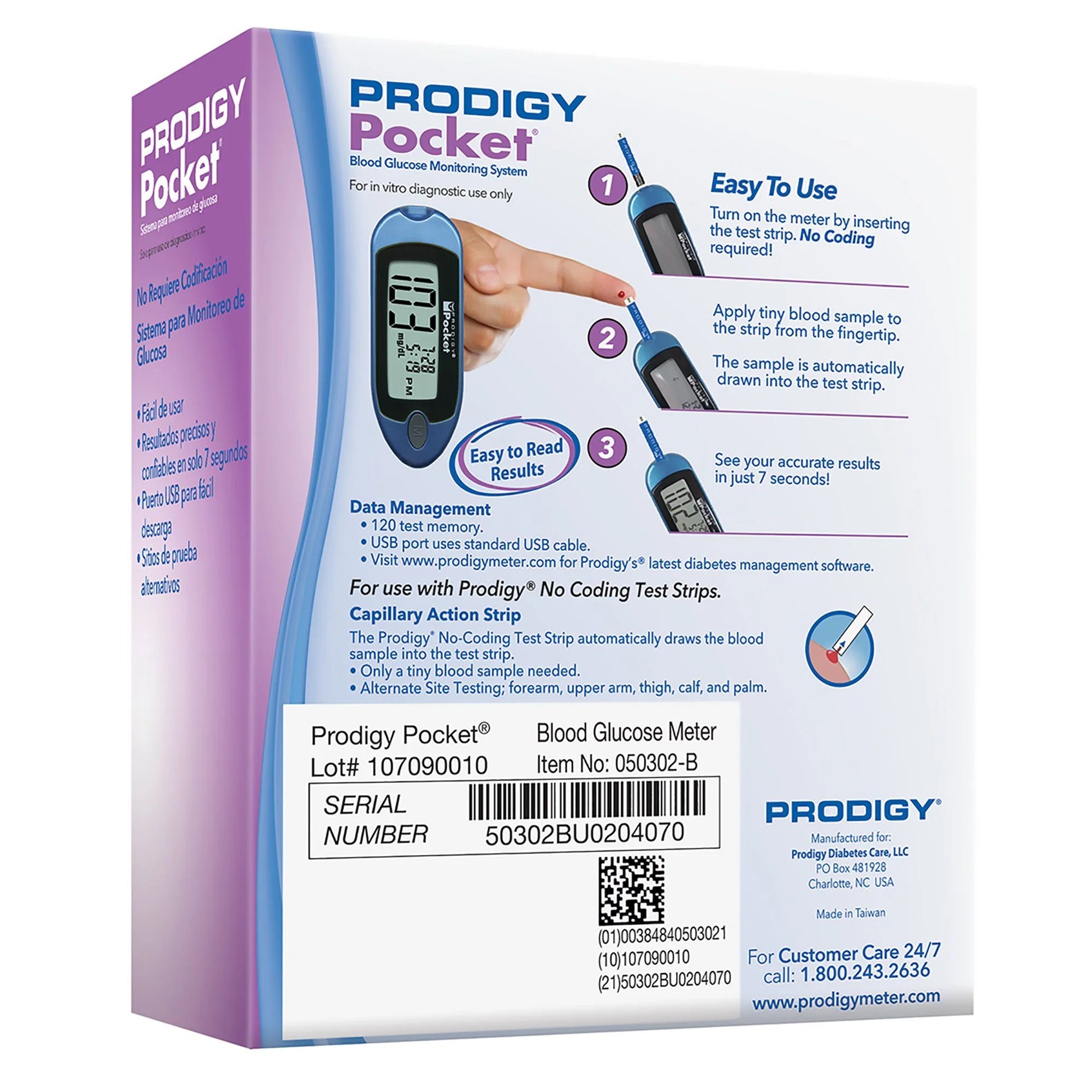 Blood Glucose Meter  Diabetes Care No Coding Required (CS/10)