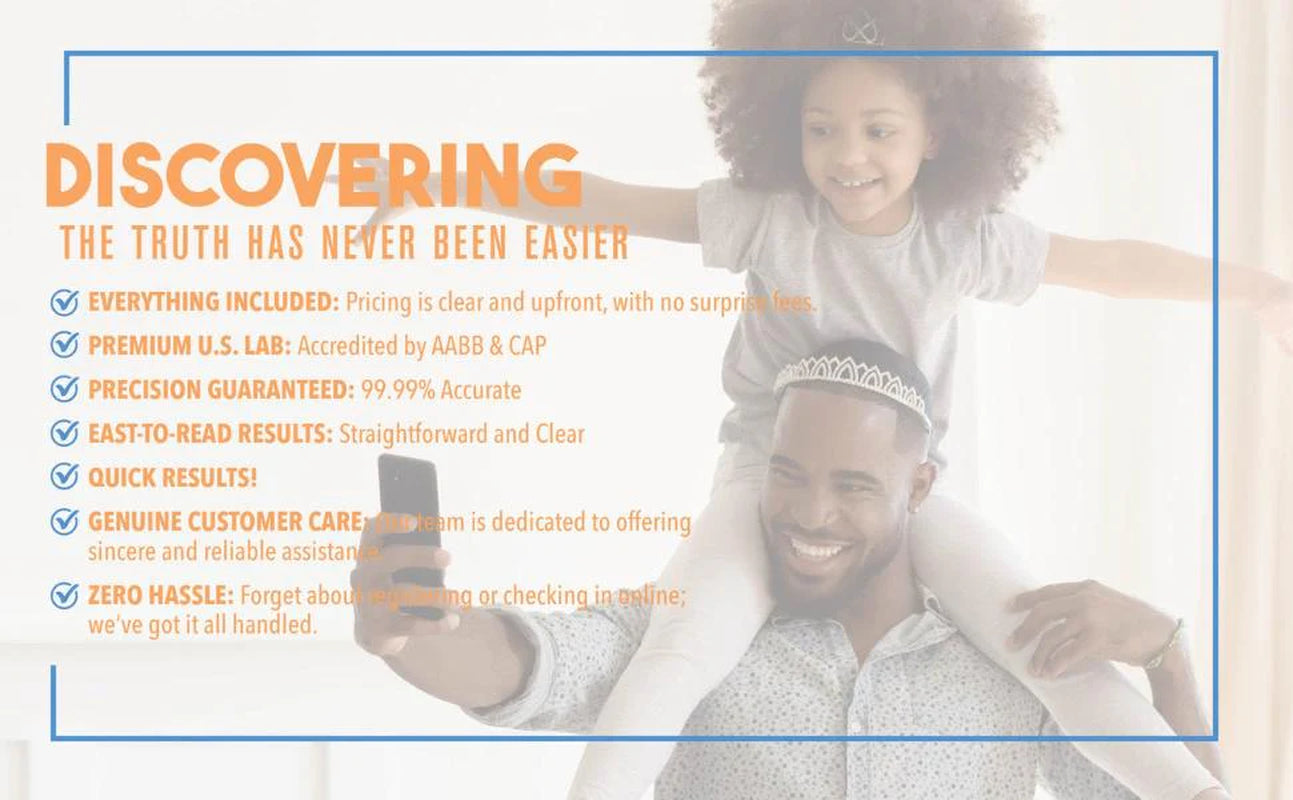 Home Paternity DNA Test Kit | 1 Child + 1 Alleged Father