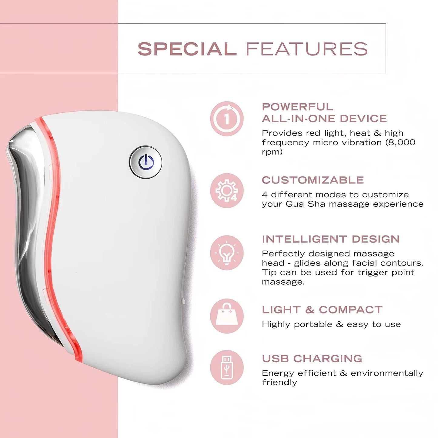 Revitalize Your Skin: 4-in-1 Electric Gua Sha Facial Massager for Youthful, Firm Skin