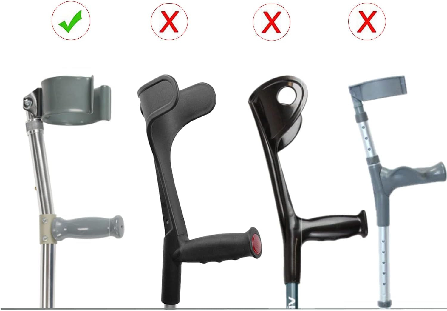 Forearm Crutch Pads Covers Washable Forearm Crutches Accessories Soft Bre