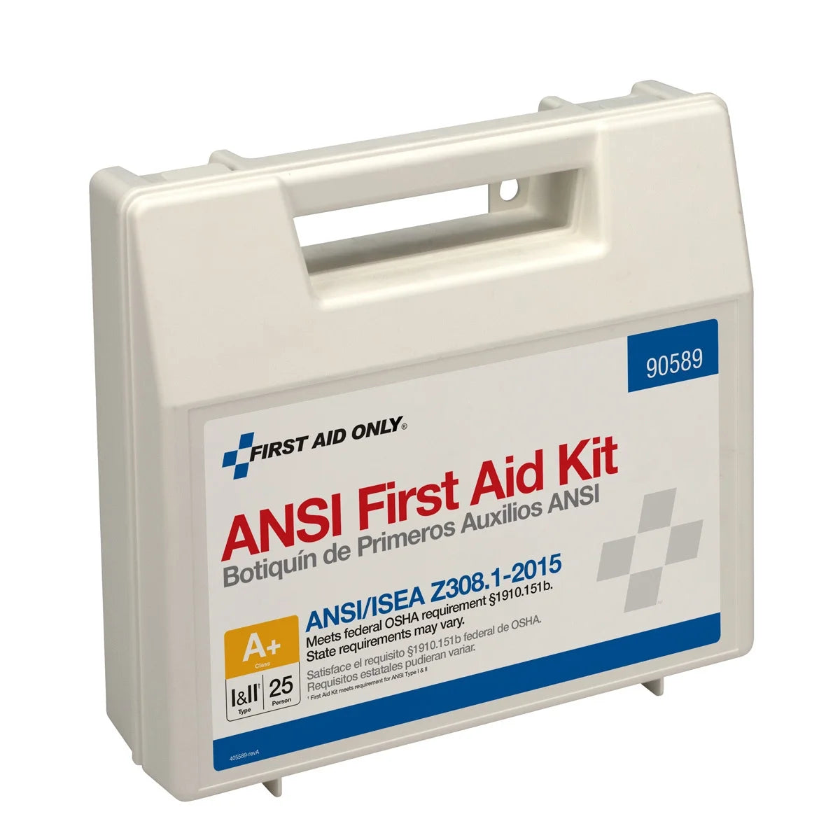 25 Person ANSI A+ First Aid Kit, Plastic