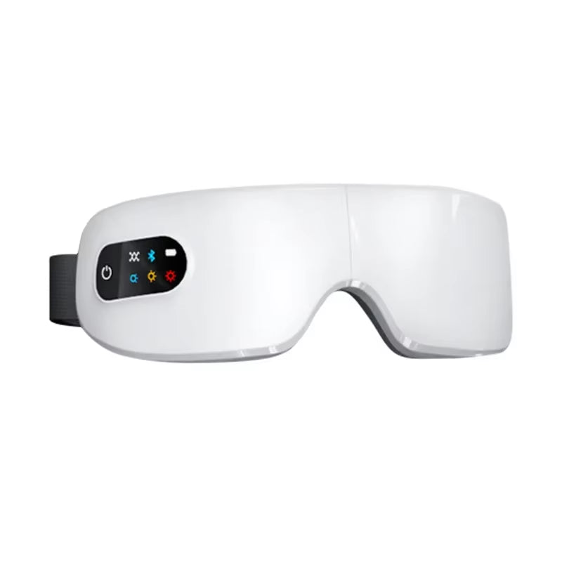 Rejuvenate Your Eyes: 4D Smart Airbag Eye Massager with Hot Compress & Bluetooth for Fatigue Relief and Anti-Wrinkle Care