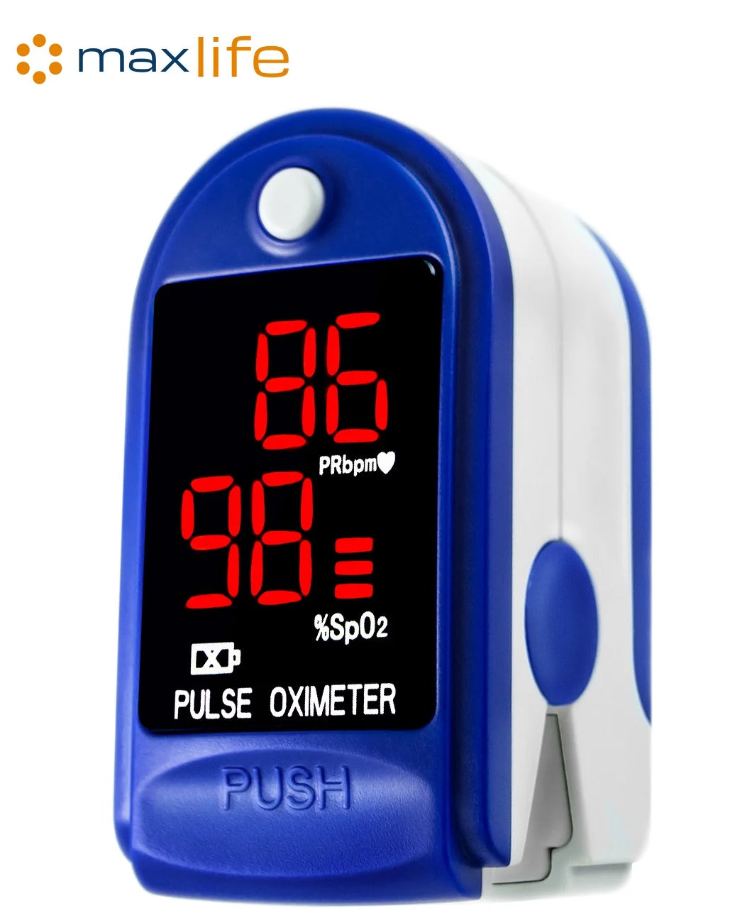 - Finger Pulse Oximeter Blood Oxygen Saturation Spo2 Heart Rate O2 Monitor CE - LED - Blue (2 Pack), New