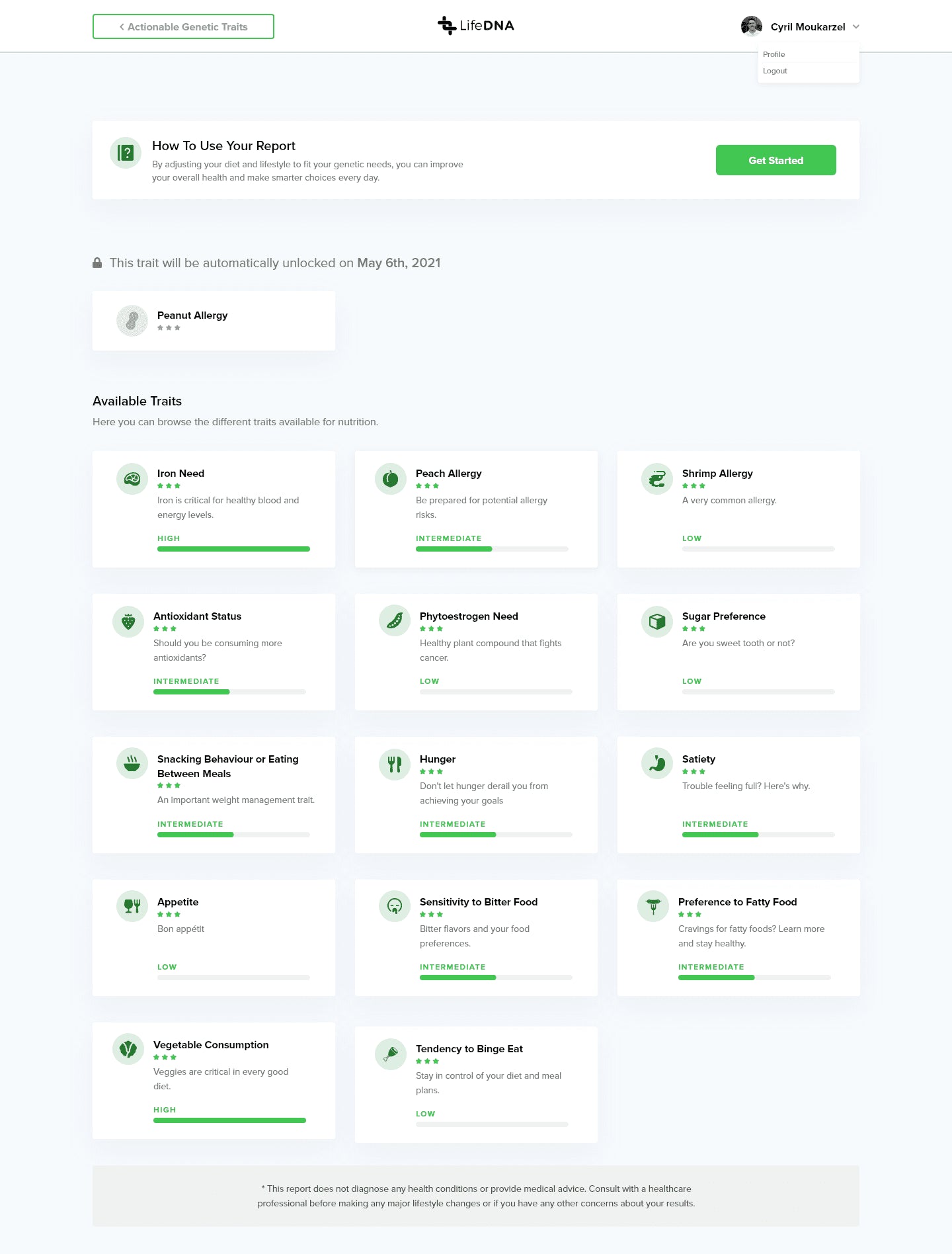 DNA Test - Genetic Nutrition, Fitness, Wellness Test Kit, (Lab Fee Included)