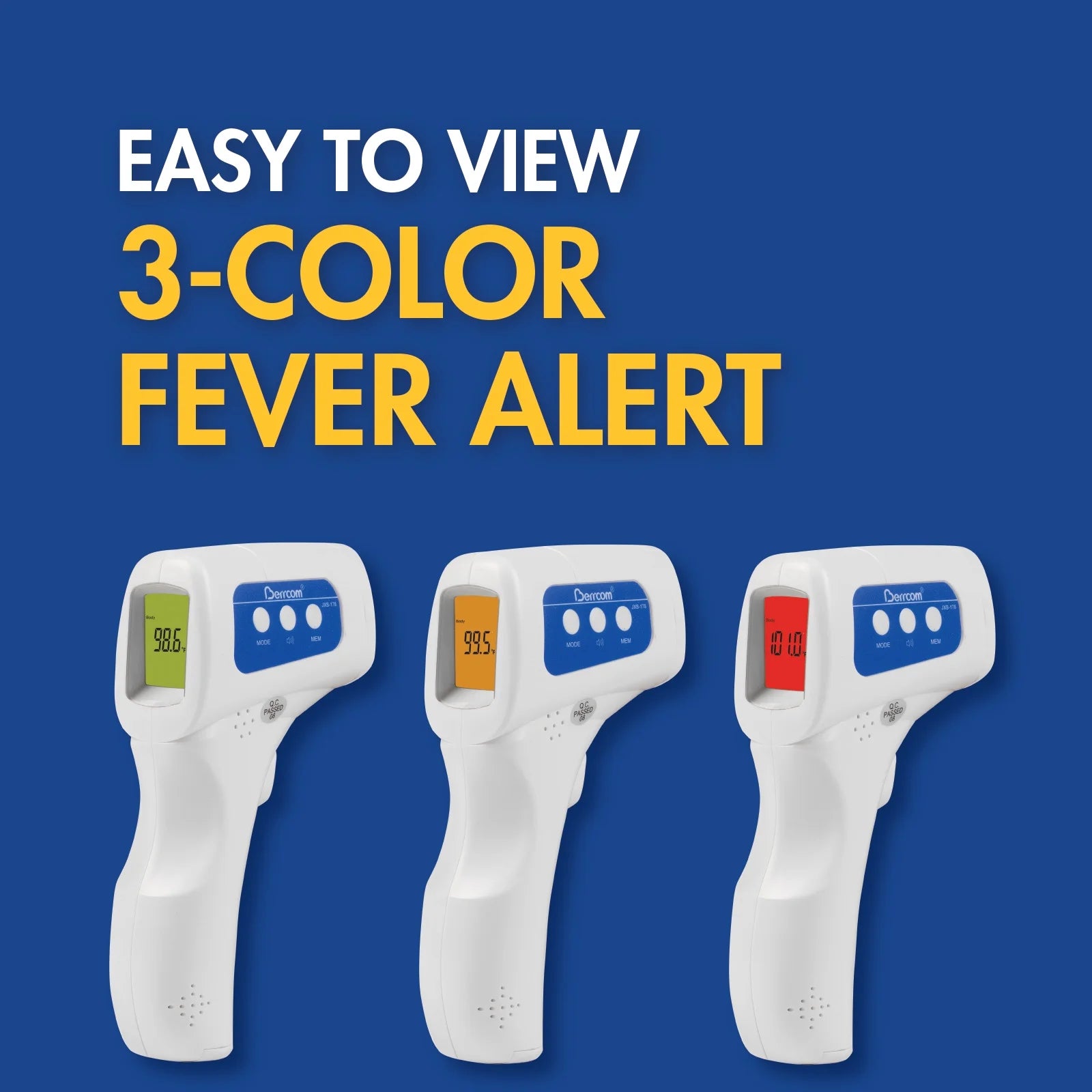 Professional Non-Contact Infrared Thermometer for Precise Fever Assessment in Adults and Children