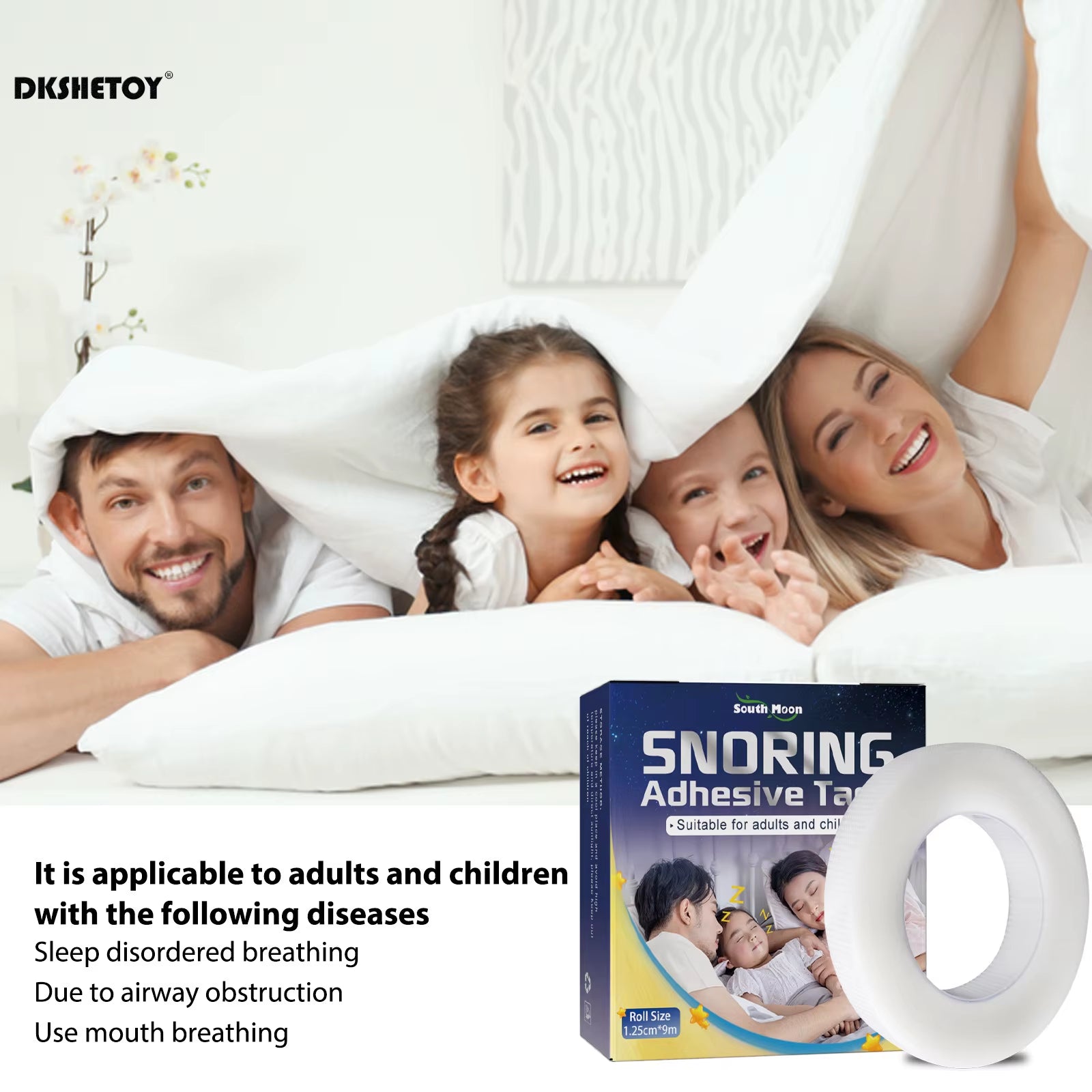 Ultimate 9M Anti-Snoring Mouth Tape - Sleep Better with Comfortable Snoring Solution!