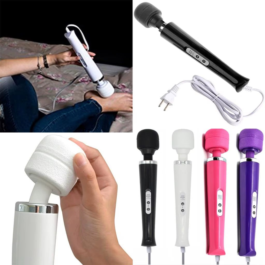 Ultimate 10-Speed Wired Wand Massager for Full Body Relaxation and Muscle Relief