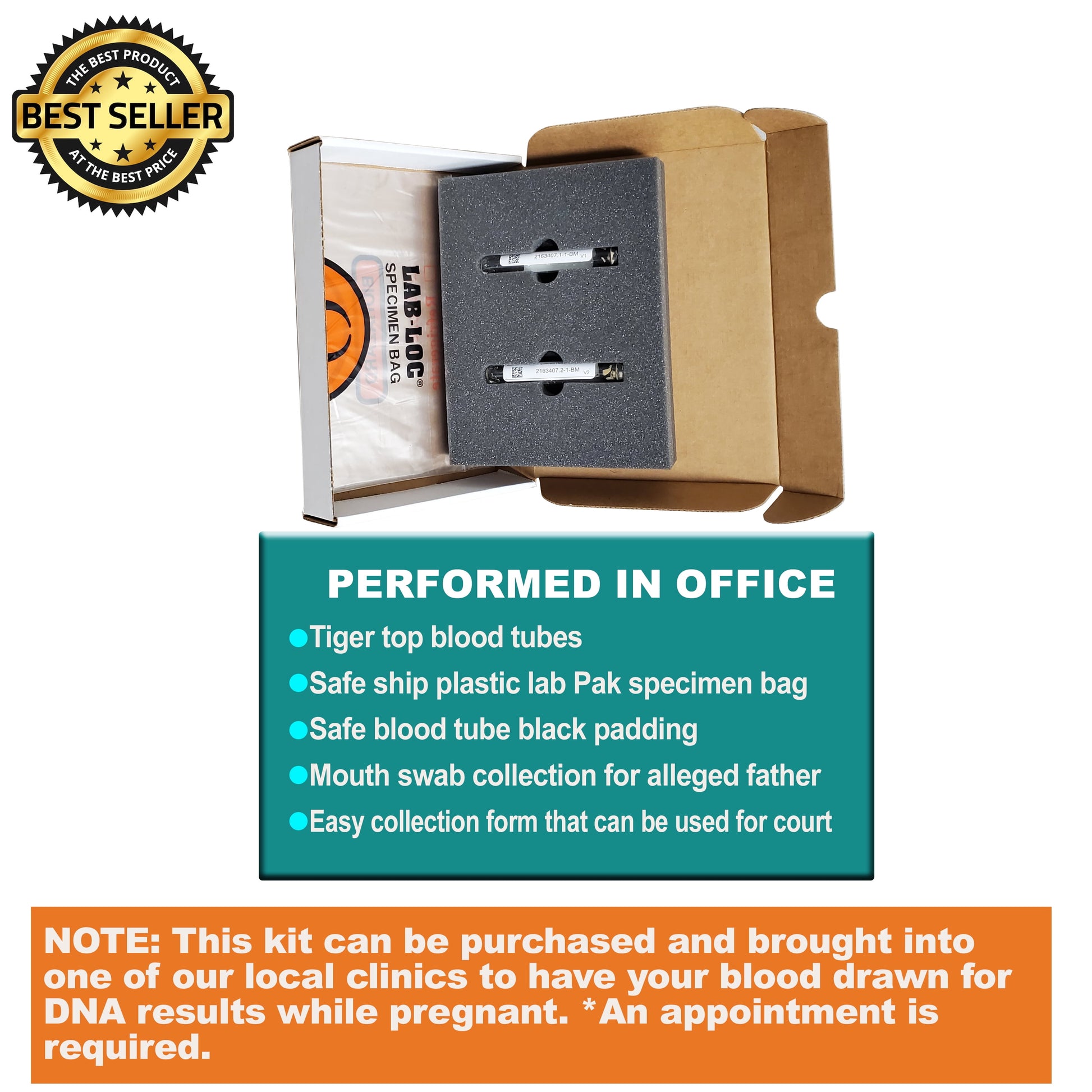 Prenatal Paternity NIPP – before Birth DNA Test - 1 Father & Mother