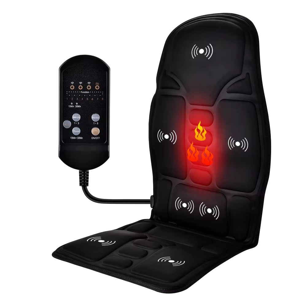 Ultimate Full-Body Infrared Heated Massage Cushion for Unmatched Relaxation at Home, Office & On-the-Go!