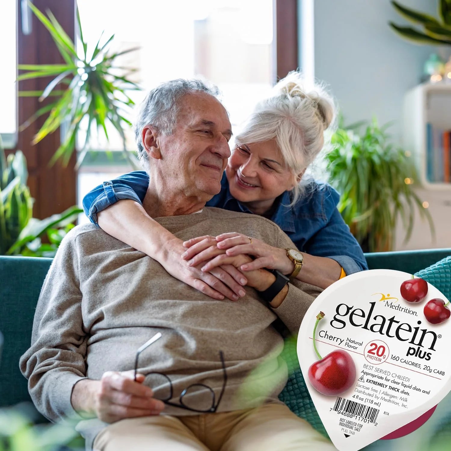 Gelatein plus Cherry: 20 Grams of Protein. Ideal for Clear Liquid Diets, Swallowing Difficulties, Dialysis and Oncology. Great Pre or Post-Workout Snack. (12 Pack)