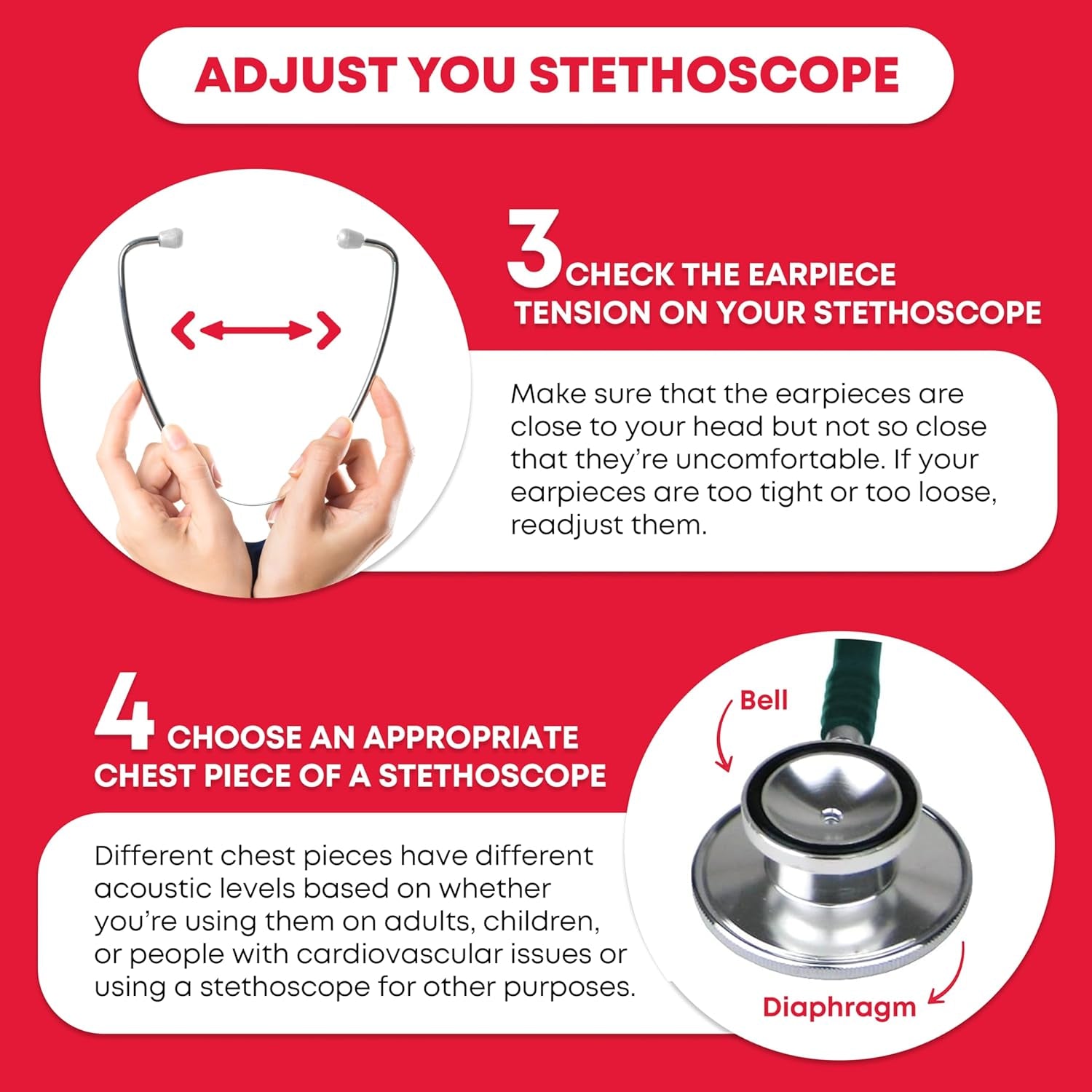 Dual Head Stethoscope - Green